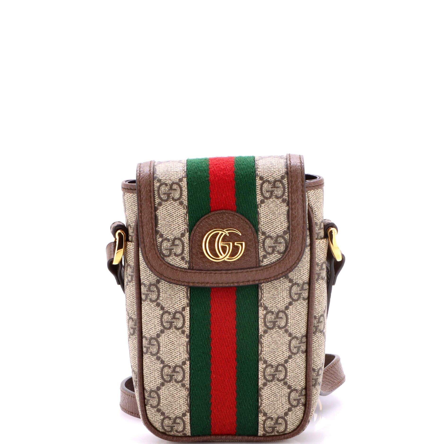 Gucci Ophidia Flap Phone Holder Crossbody Bag Size ONE SIZE - 1 Thumbnail