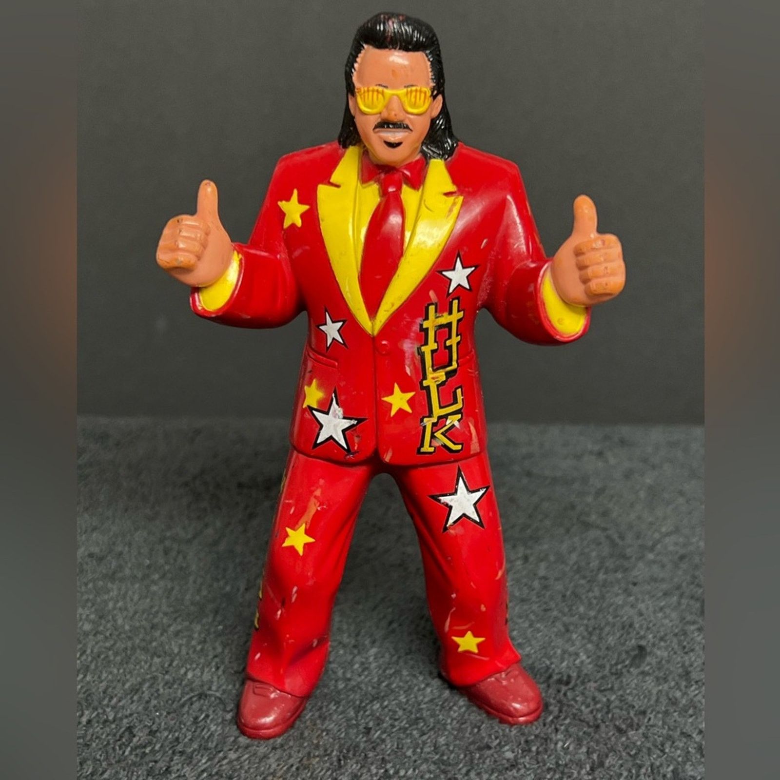 WCW/nWo Vintage OSFTM WCW JIMMY HART Figure RARE RED SUIT Size ONE SIZE - 1 Thumbnail