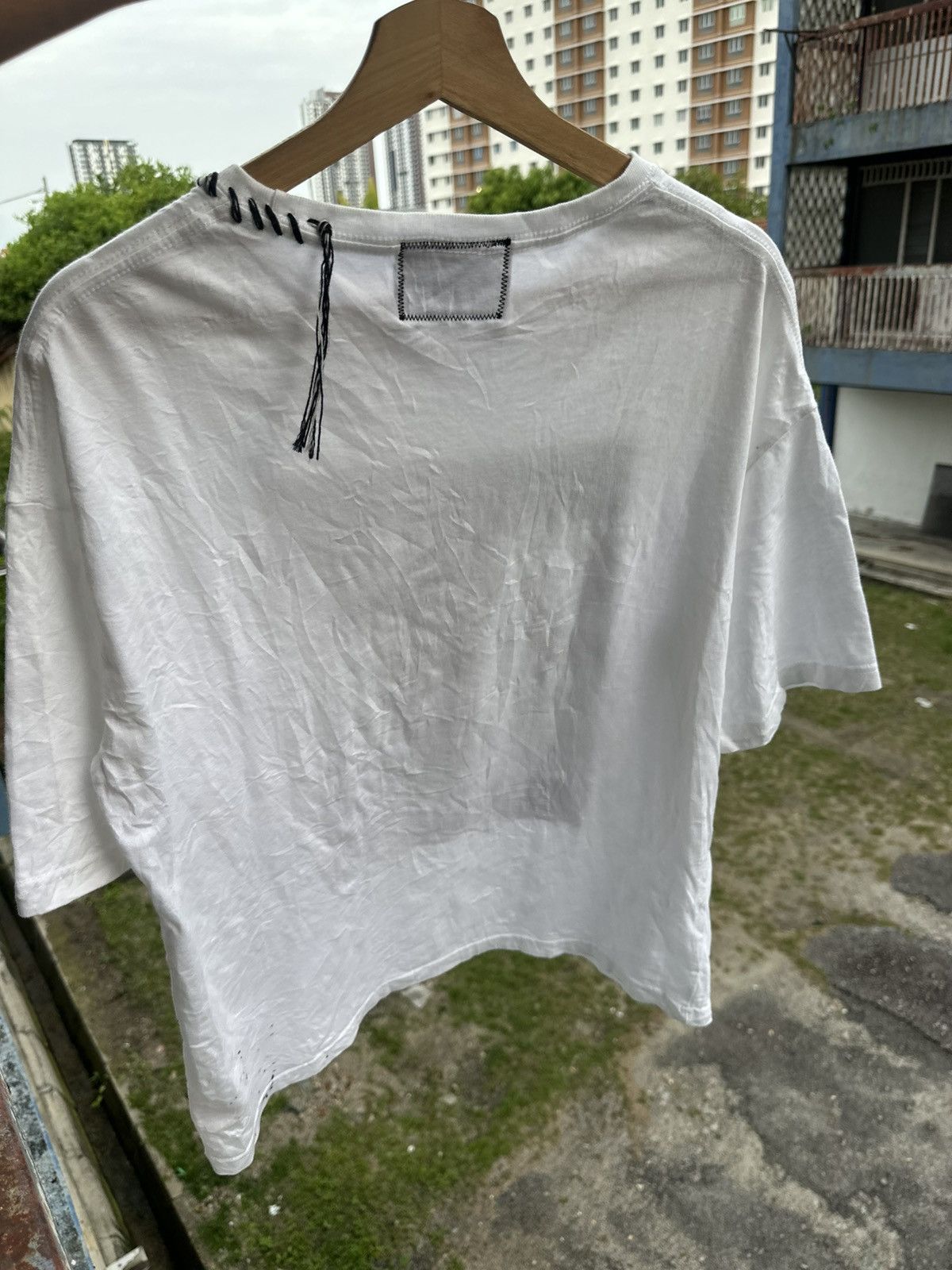 Maison Margiela Maison Special Abstract Hand-Printed Oversized Stitched Tee Size US M / EU 48-50 / 2 - 18 Thumbnail