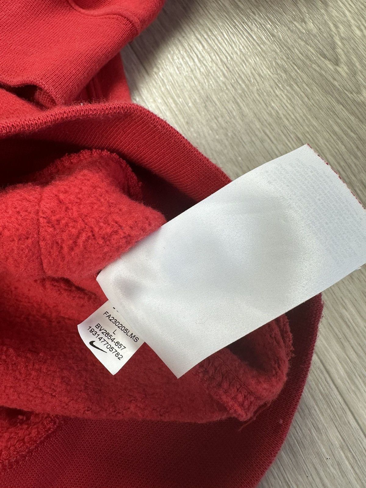 Nike Nike Red Hoodie Small Logo Size L Size US L / EU 52-54 / 3 - 8 Thumbnail