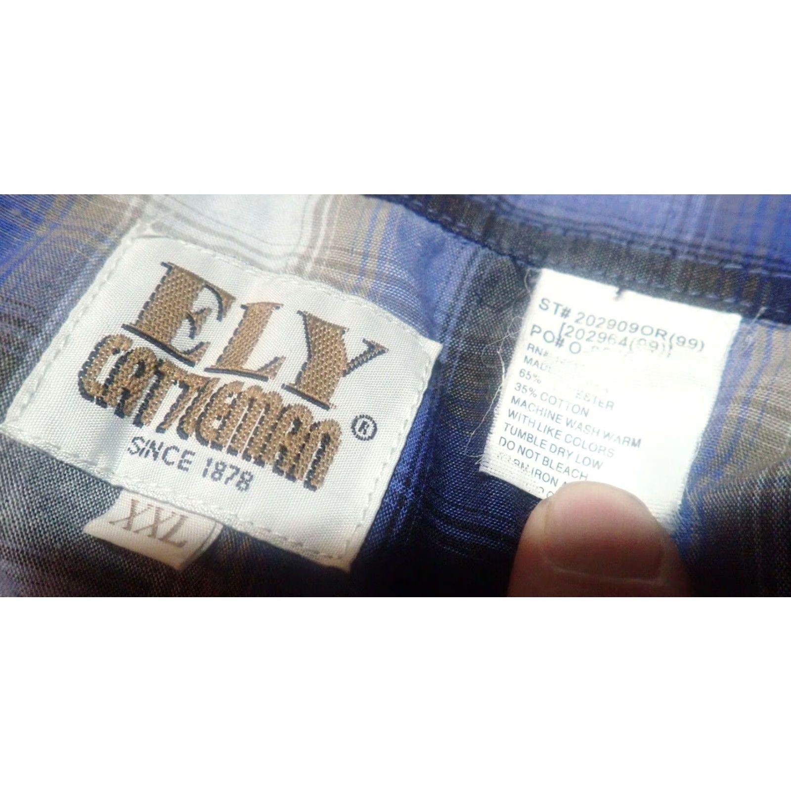 Vintage VINTAGE Ely Cattleman Plaid Long Sleeve Western Shirt XXL Cowboy Pearl Snap USA Size US XXL / EU 58 / 5 - 4 Thumbnail