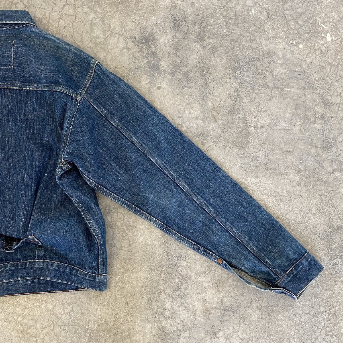 Evisu VTG 90’s Evis Type 1 Cinch Back Pleated Denim Jacket Size US S / EU 44-46 / 1 - 19 Thumbnail