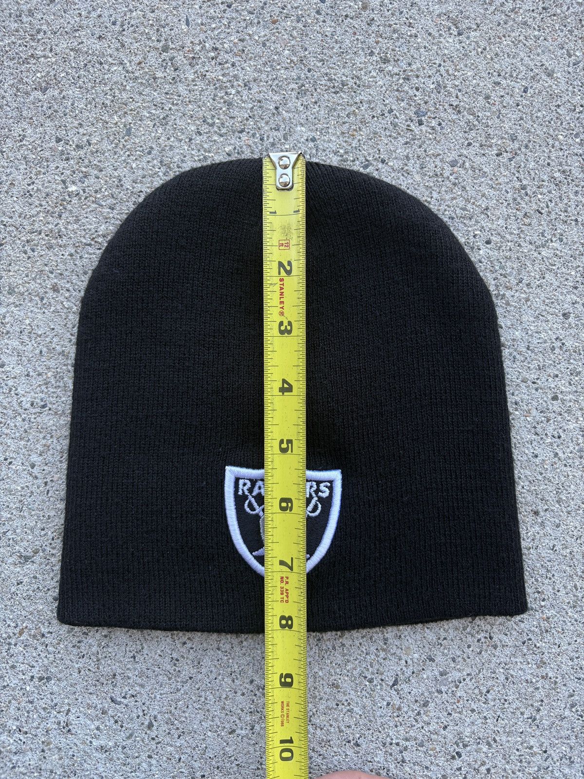 NFL Vintage 1990s NFL L.A. Raiders Logo Embroidered Snow Beanie Size ONE SIZE - 4 Thumbnail