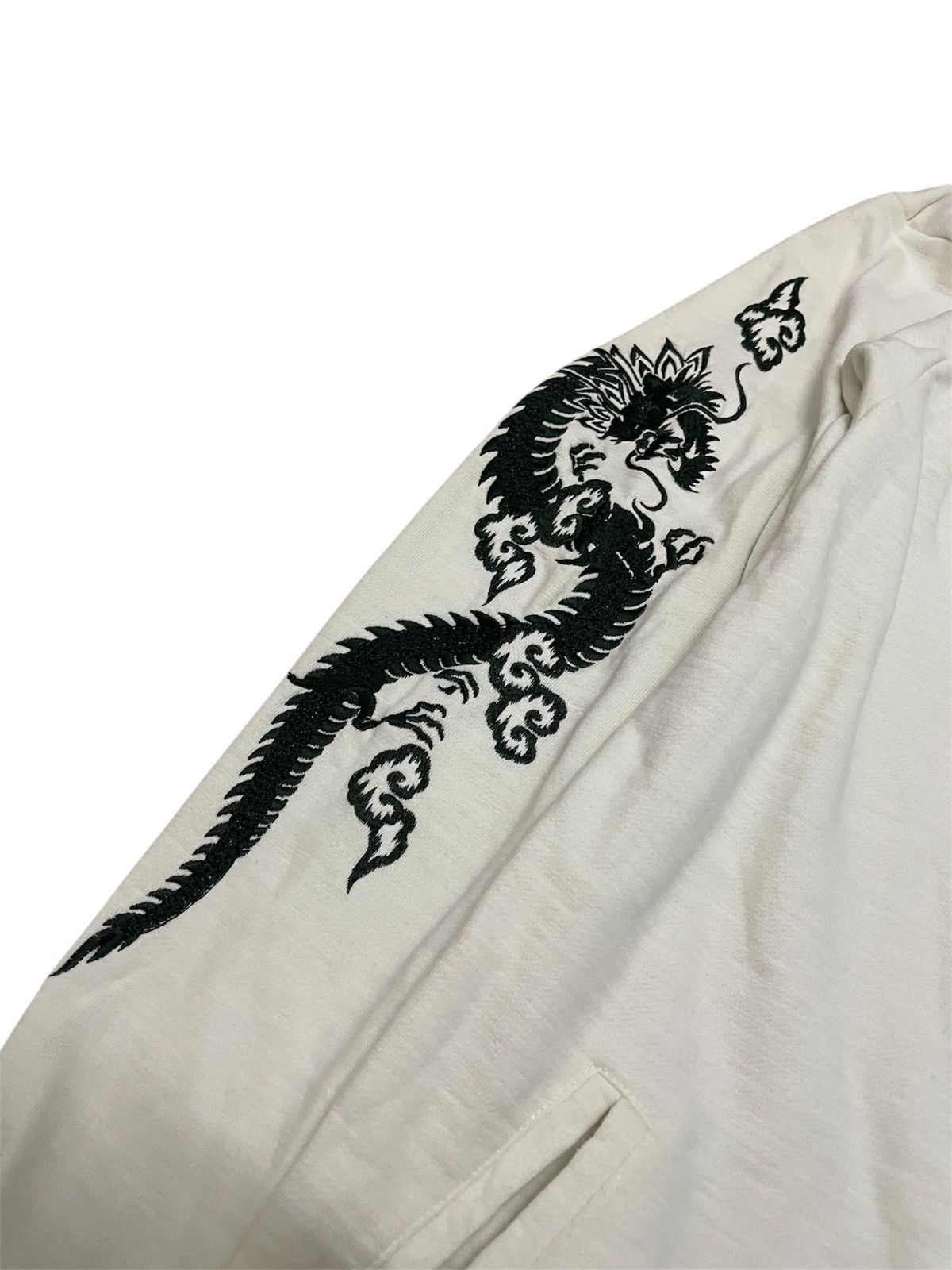 Karakuri Tamashii Y2K Cropped Heads Embroidered Sukajan Dragon Zipper Hoodie Size US L / EU 52-54 / 3 - 4 Thumbnail