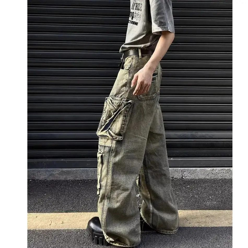 Japanese Brand Multi pocket hip-hop loose jeans Size US 32 / EU 48 - 5 Thumbnail