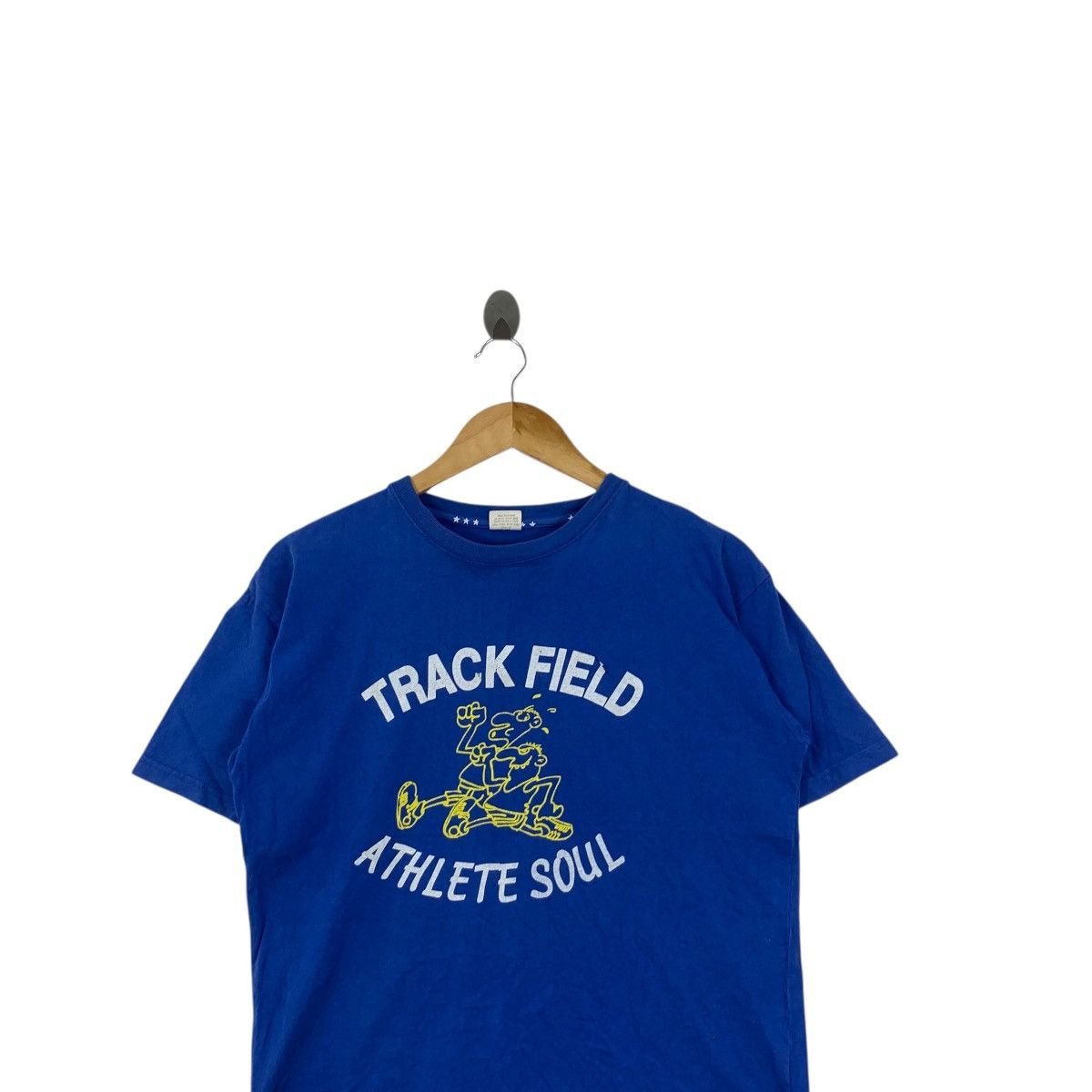 Vintage Vintage TRACK FIELD ATHLETE SOUL Cartoon Tee Shirt Top Size M / US 6-8 / IT 42-44 - 2 Thumbnail