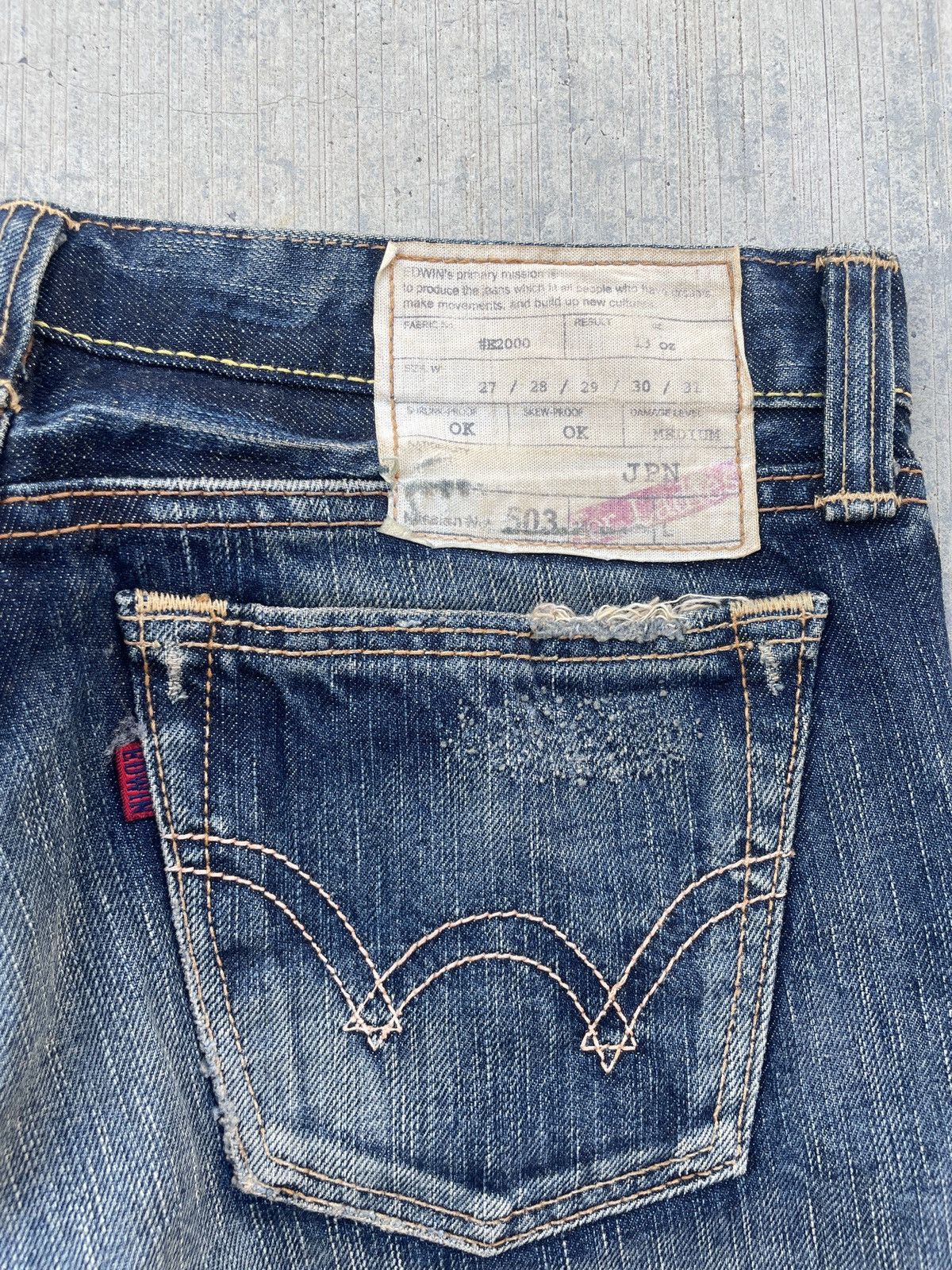 Japanese Brand VINTAGE 2000s JAPANESE BRAND EDWIN FLARE JEAN Size US 29 - 8 Thumbnail