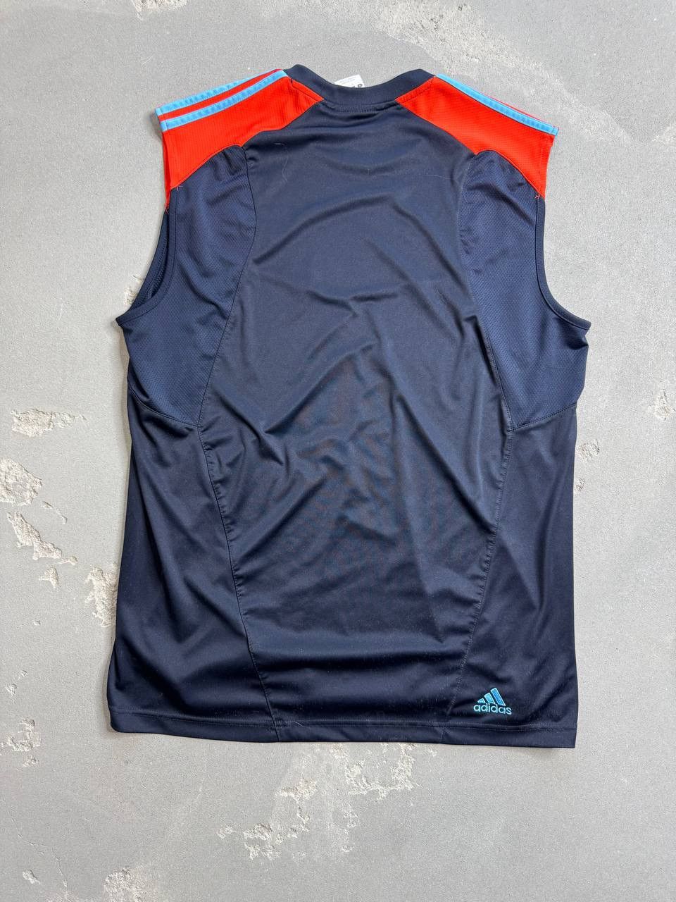 Adidas × Vintage 2011/2011 Olympique Marseille Adidas Vest Jersey Size US XL / EU 56 / 4 - 2 Thumbnail