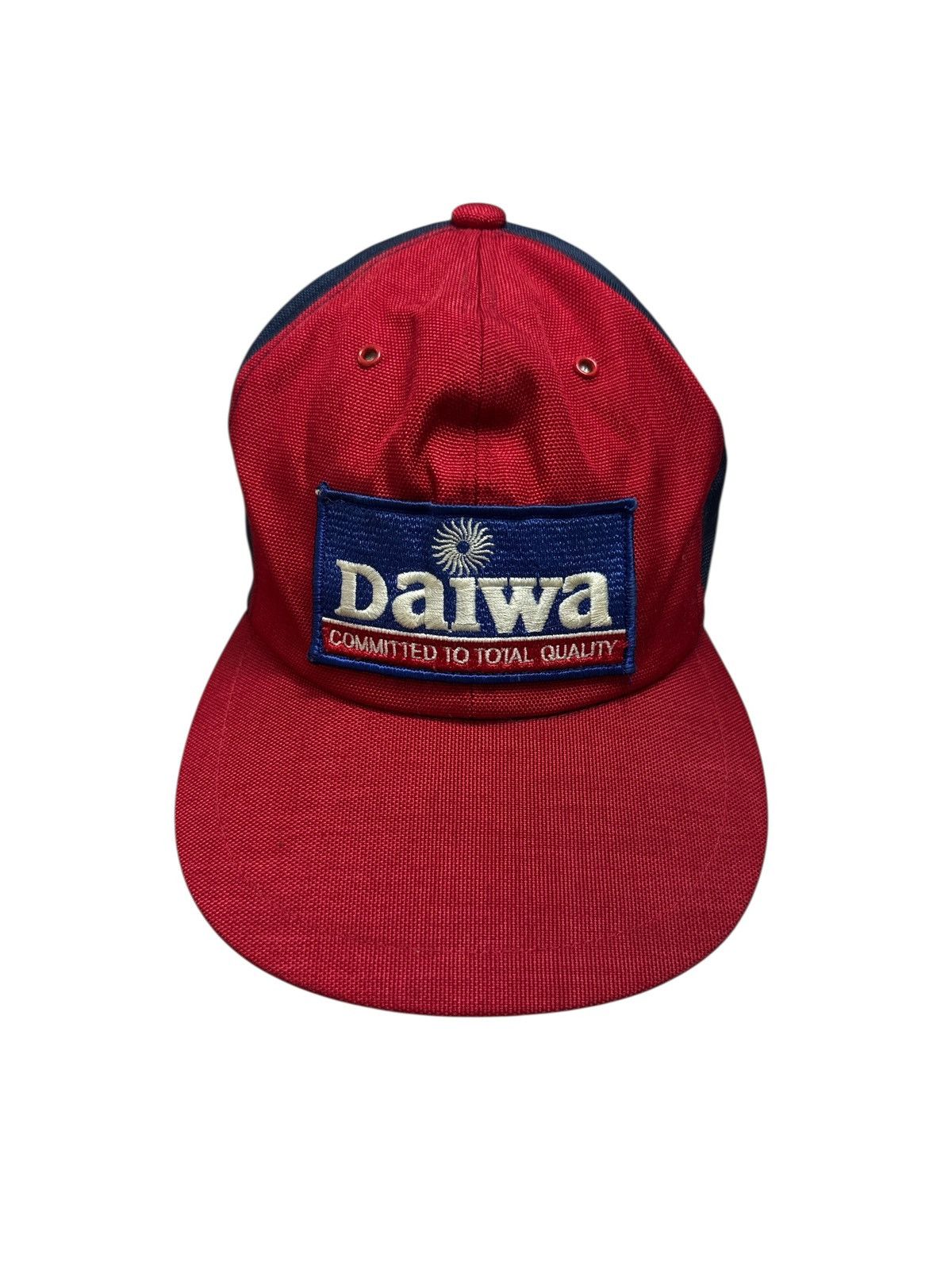 DAIWA VINTAGE 1980s DAIWA FISHING CAP HAT WITH LACE Size ONE SIZE - 3 Thumbnail