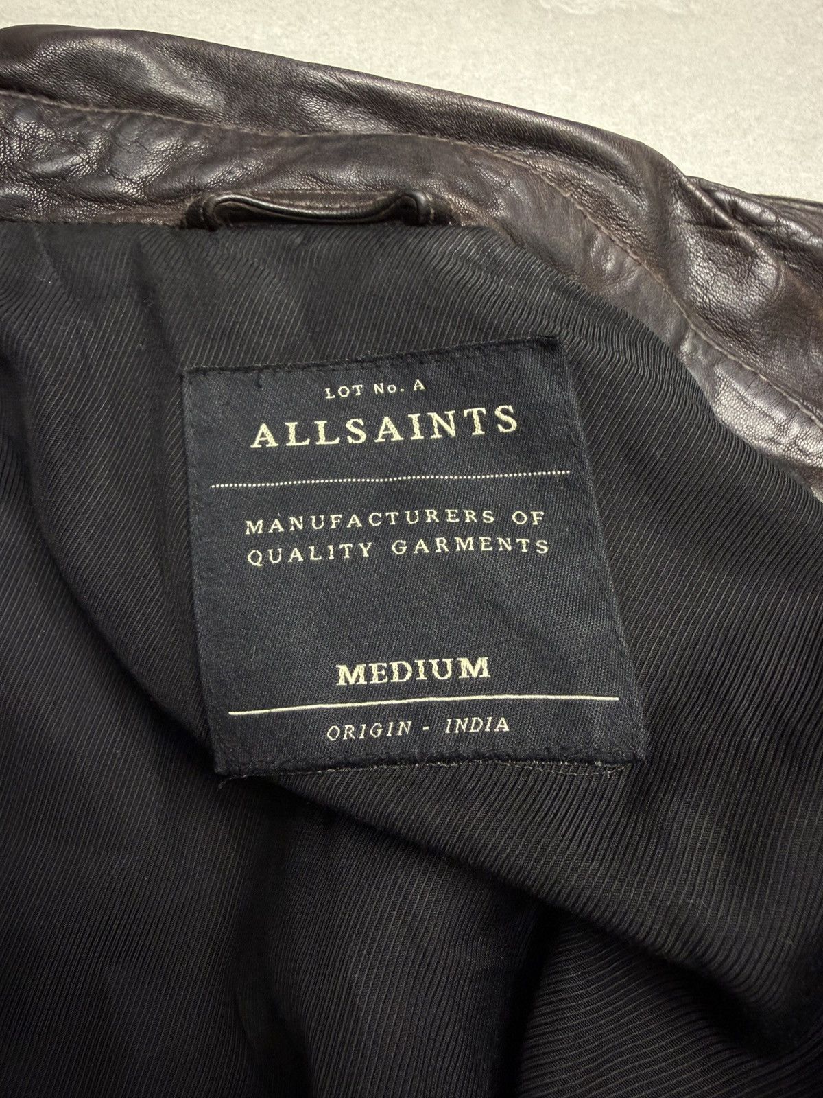 Allsaints AllSaints distressed Conroy Leather Biker Jacket, Oxblood Size US M / EU 48-50 / 2 - 24 Thumbnail