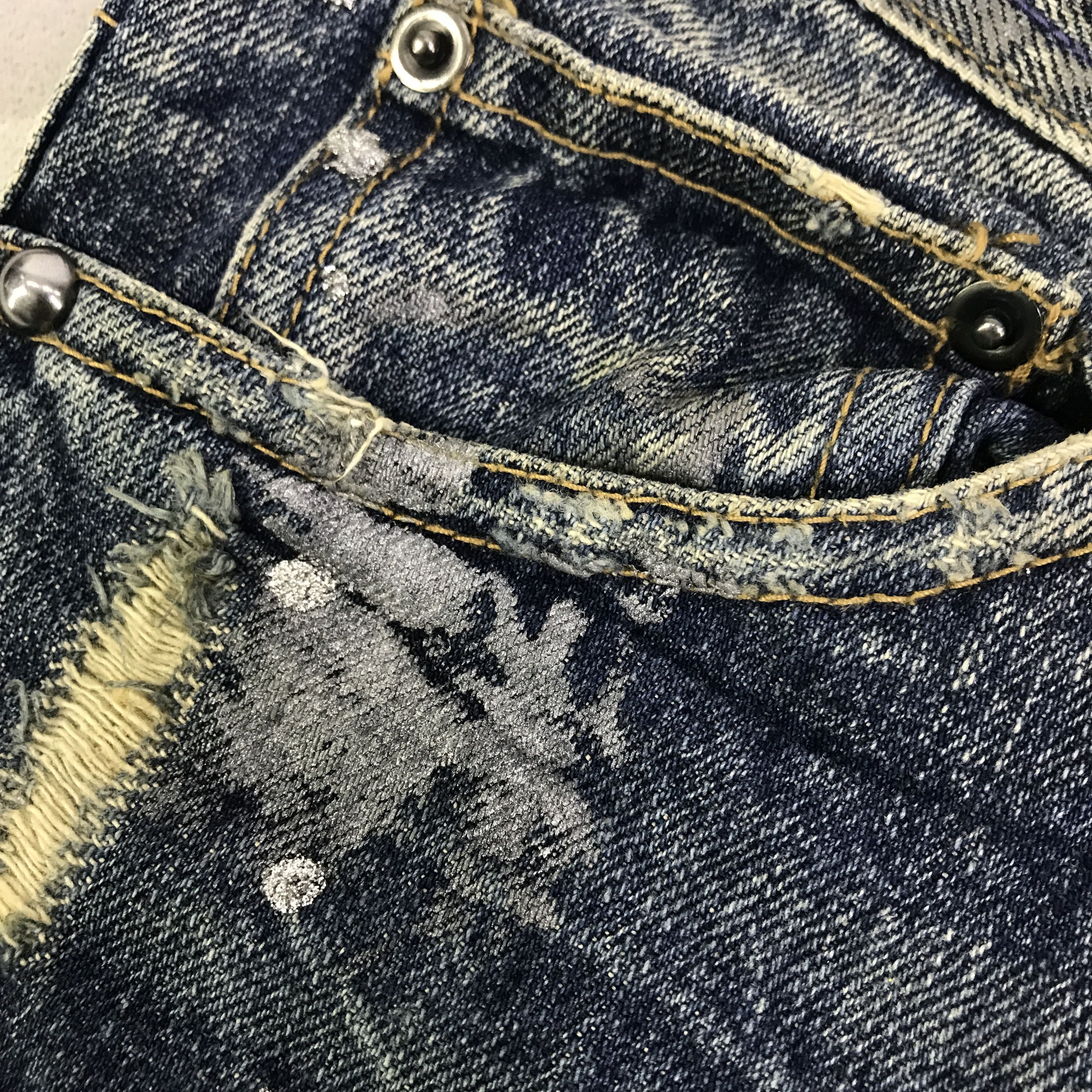 Japanese Brand Midas Explosion Distressed punk Bootcut pants K130B18 Size US 29 - 16 Thumbnail
