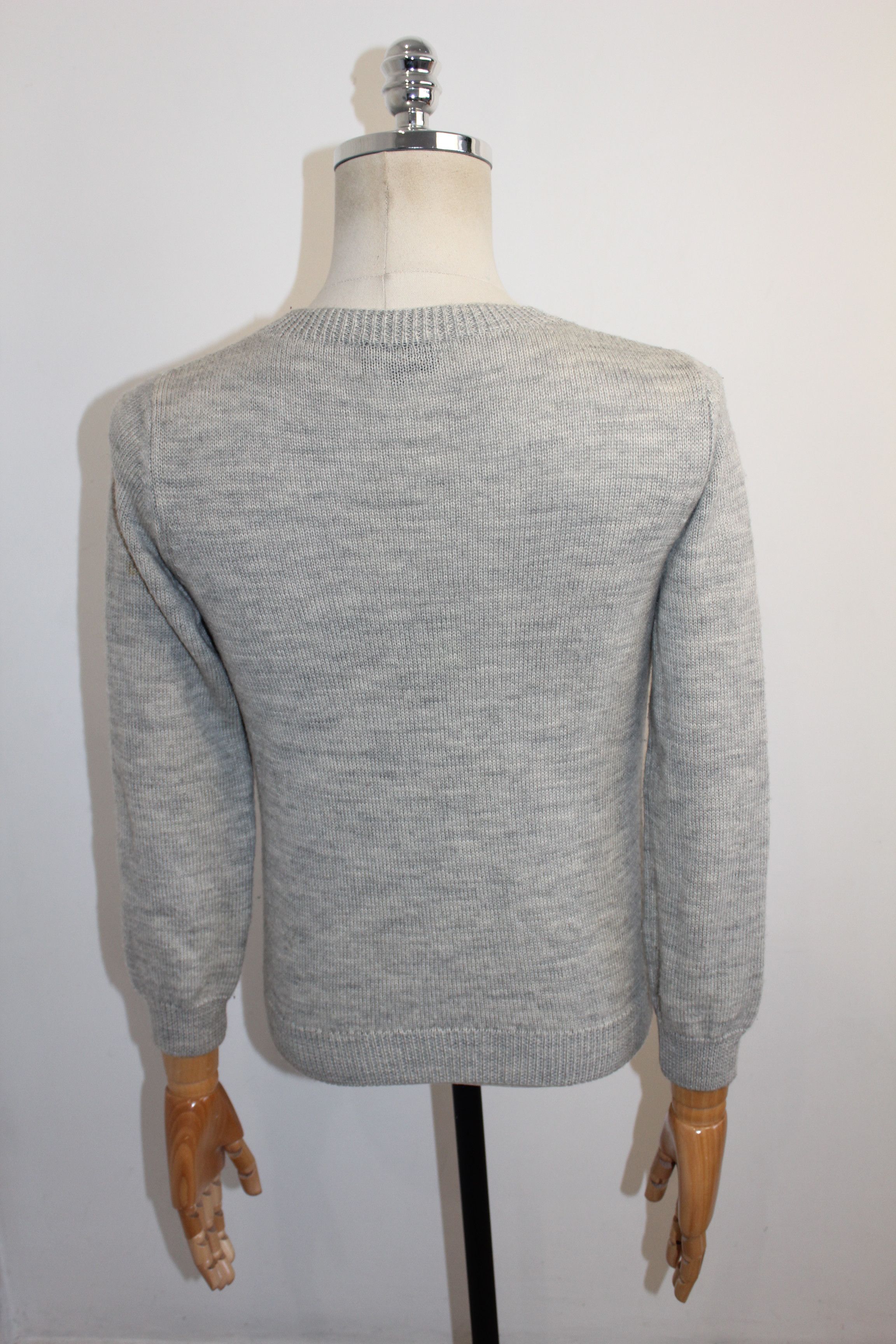 A.P.C. Women's A.P.C. V-neck Grey Wool Jumper Size S Size S / US 4 / IT 40 - 6 Thumbnail