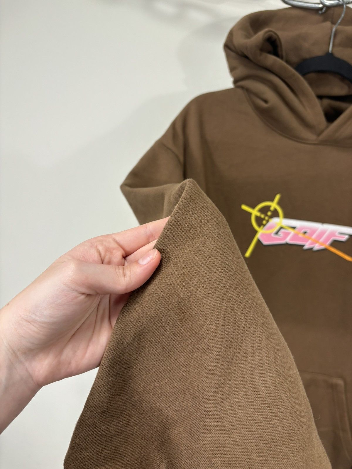 Golf Wang Golf Wang Crisis Logo Y2K Men’s Hype Brown Hoodie Size US XL / EU 56 / 4 - 8 Thumbnail