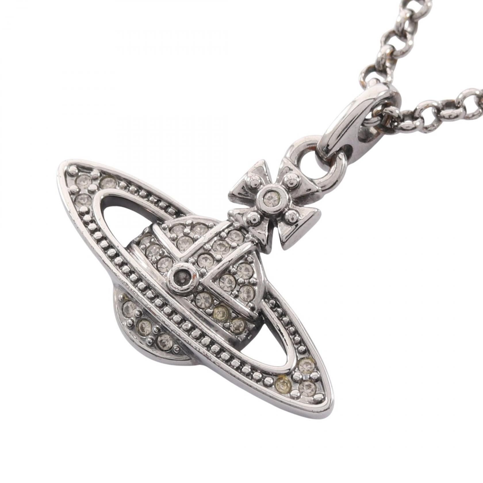 Vivienne Westwood Vivienne Westwood Vivienne Westwood MINI BAS RELIEF ORB PENDANT Necklace Metal Necklace DUTY FREE for USA Size ONE SIZE - 1 Thumbnail