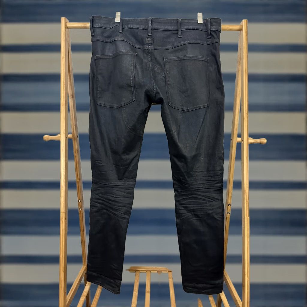 G-Star G Star Raw Jeans Mens 38x34 Dark Wash 3D Slim 5620 Waxed Double Knee Denim Pants Jeans Mens 38 Blue Black Skinny 90s 2000s Mens Size US 38 / EU 54 - 1 Thumbnail