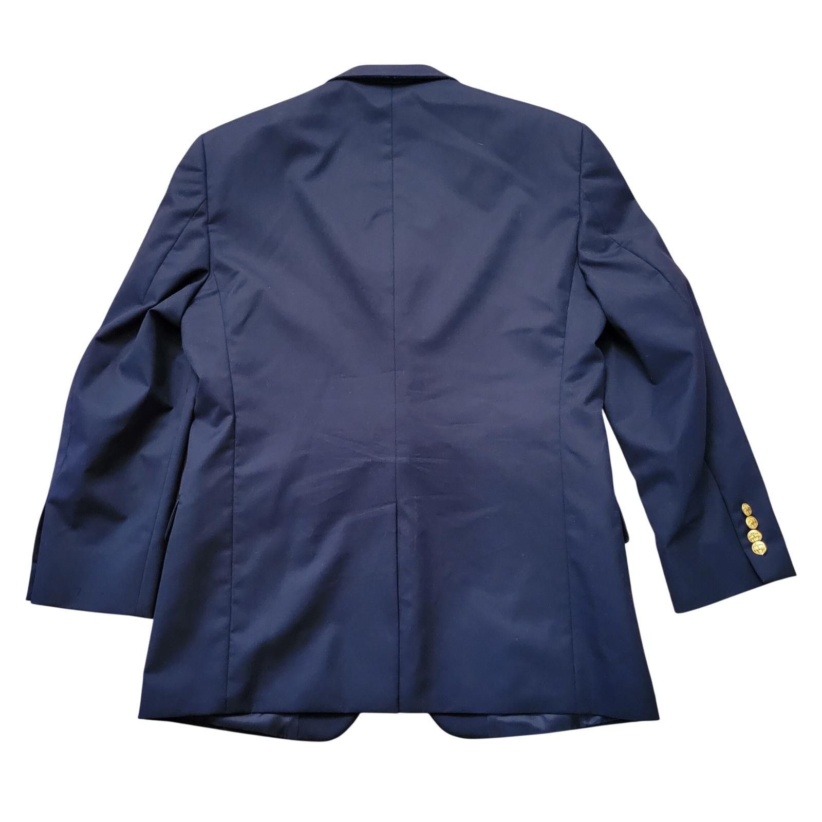 Brooks Brothers Brooks Brothers 346 Navy Blue Wool Blazer 40S Preppy Twee Size 40S - 8 Thumbnail