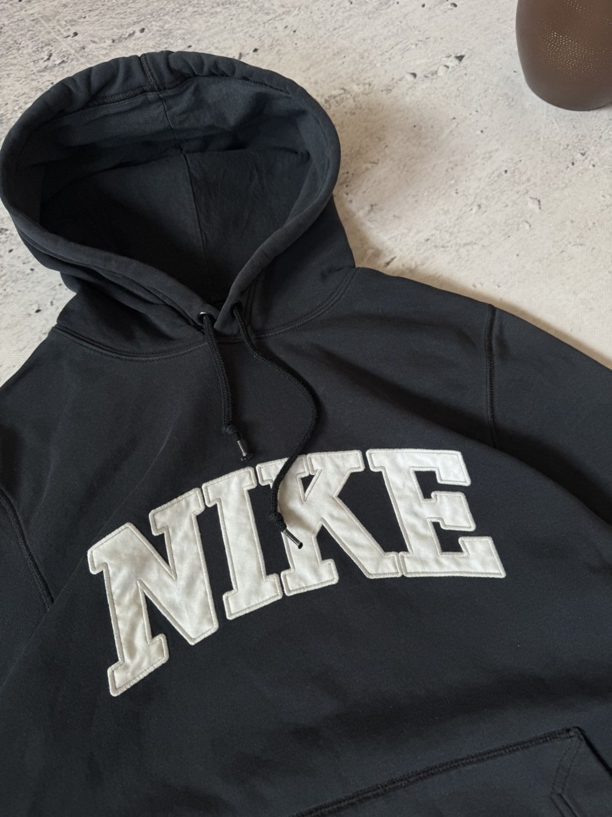 Nike × Vintage NIKE VINTAGE 00s y2k OVERSIZE BAGGY HOODIE CENTER LOGO Size US S / EU 44-46 / 1 - 4 Thumbnail