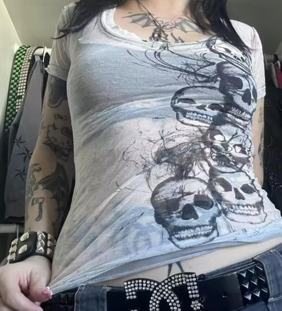 Other Graphic Tie Dye V Neck Crop Tops Size S / US 4 / IT 40 - 1 Thumbnail