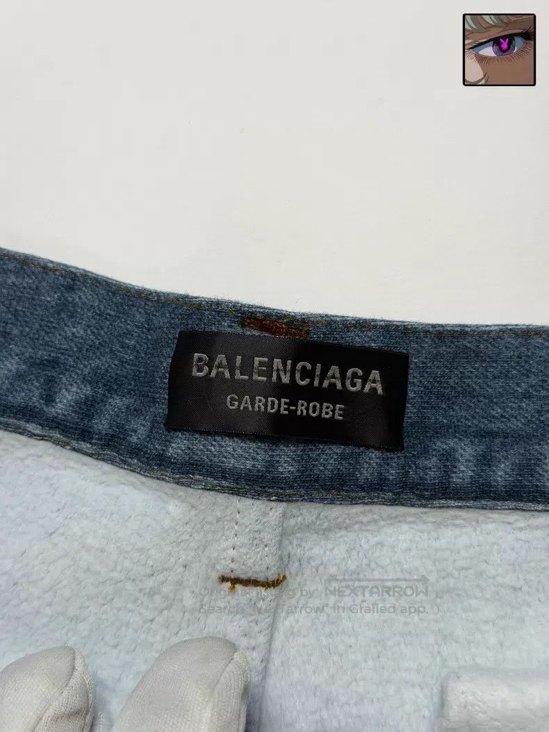 Balenciaga Balenciaga size XXS Water wave texture distressed wide-leg Size US 27 - 4 Thumbnail