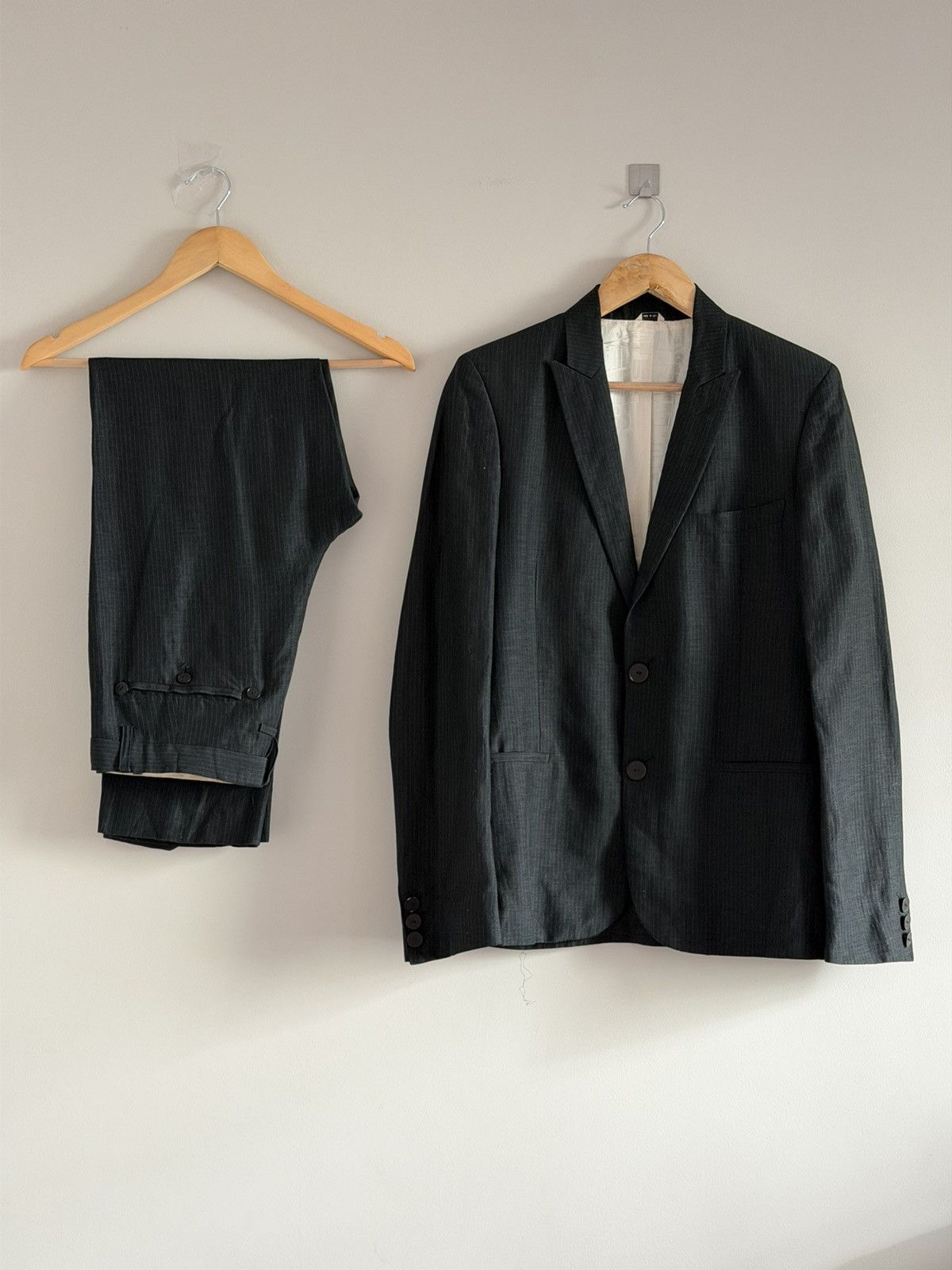Jean Paul Gaultier Jean Paul Gaultier Pinstripe Suit Set Blazer Pants Size 48R - 1 Thumbnail