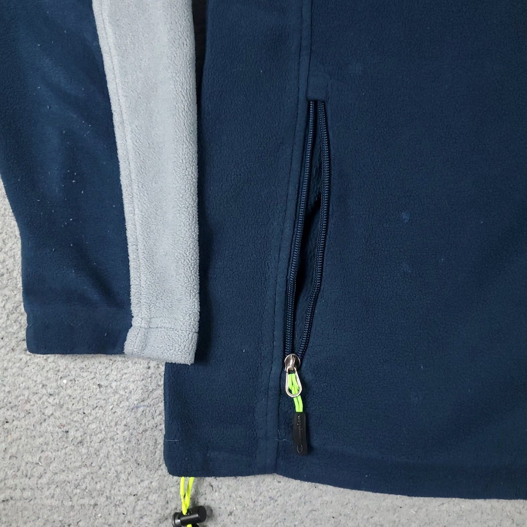 Champion Champion Jacket Mens Large Blue Fleece Full Zip Up Winter Sweater Size US L / EU 52-54 / 3 - 3 Thumbnail
