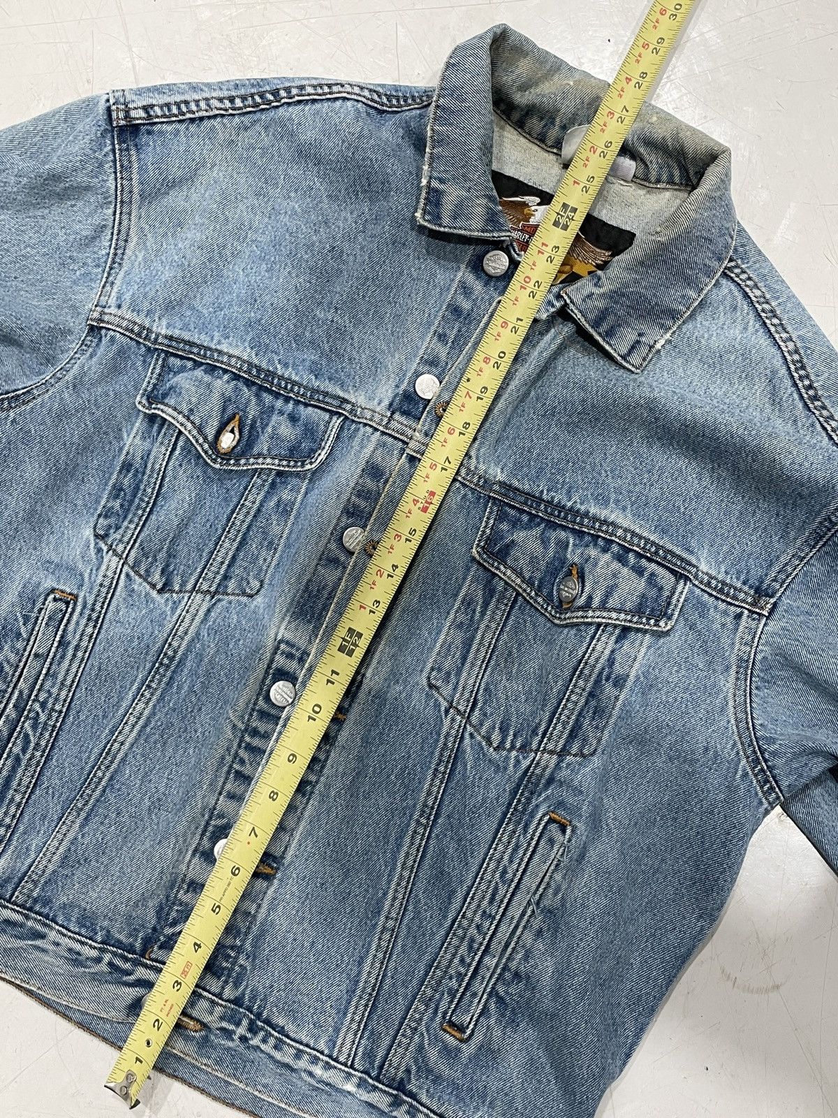 Harley Davidson × Vintage Vintage Blue Denim Harley Davidson Jacket Size US M / EU 48-50 / 2 - 6 Thumbnail