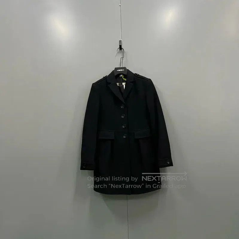 Burberry Burberry Black Cotton Long Coat for Women. Size XXS / US 00 / IT 34 - 1 Thumbnail