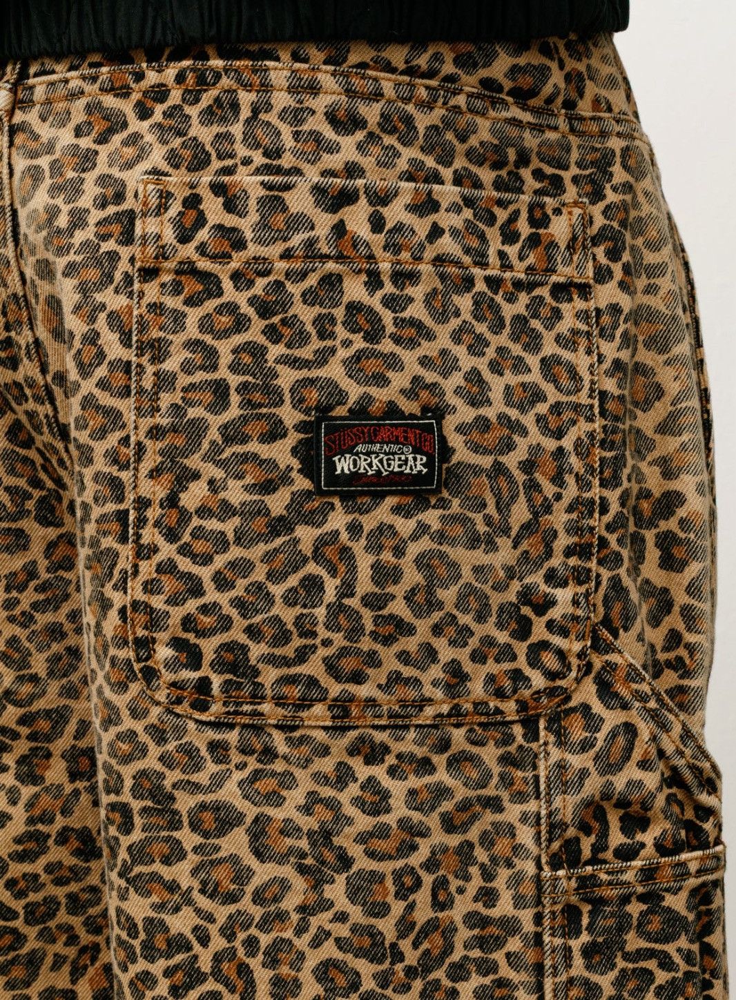 Stussy Stussy leopard cheetah denim work short jort SS26 30W Size US 30 / EU 46 - 8 Thumbnail
