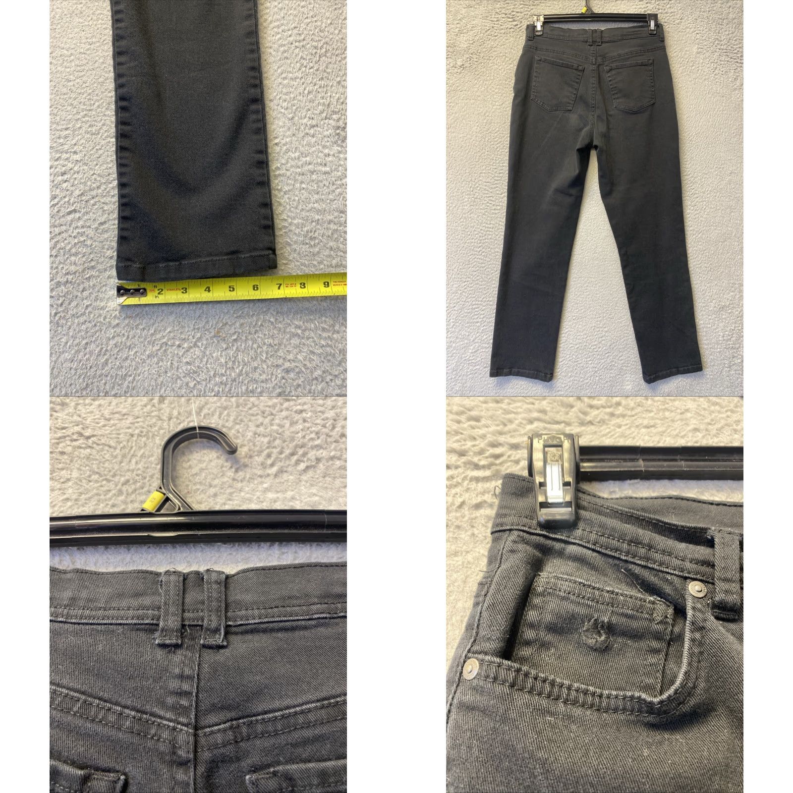 Gloria Vanderbilt Gloria Vanderbilt Jeans Ladies' 8 Amanda Denim Black Women Denim Jeans 28 Inseam 31 Waist Regular Size Type: Regular Womens Size 30" / US 8 / IT 44 - 8 Thumbnail