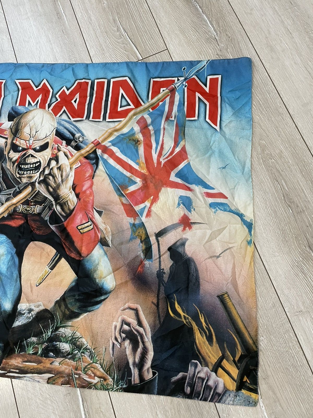 Iron Maiden × Vintage Vintage Iron Maiden 2005 Poster Scarf Size ONE SIZE - 4 Thumbnail