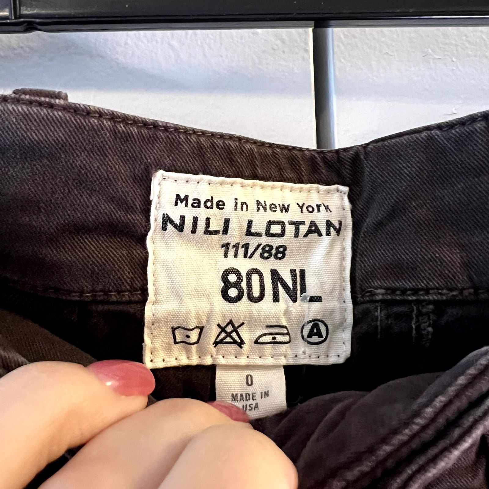 Nili Lotan nili lotan jenna cropped pants brown coffee size 0 Size 25" / US 0 / IT 36 - 4 Thumbnail