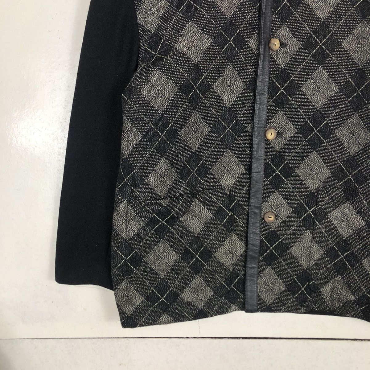 Japanese Brand 📌VINTAGE WORK WOOL JACKET LINEA FRESCA ISSEY MIYAKE Size US M / EU 48-50 / 2 - 6 Thumbnail