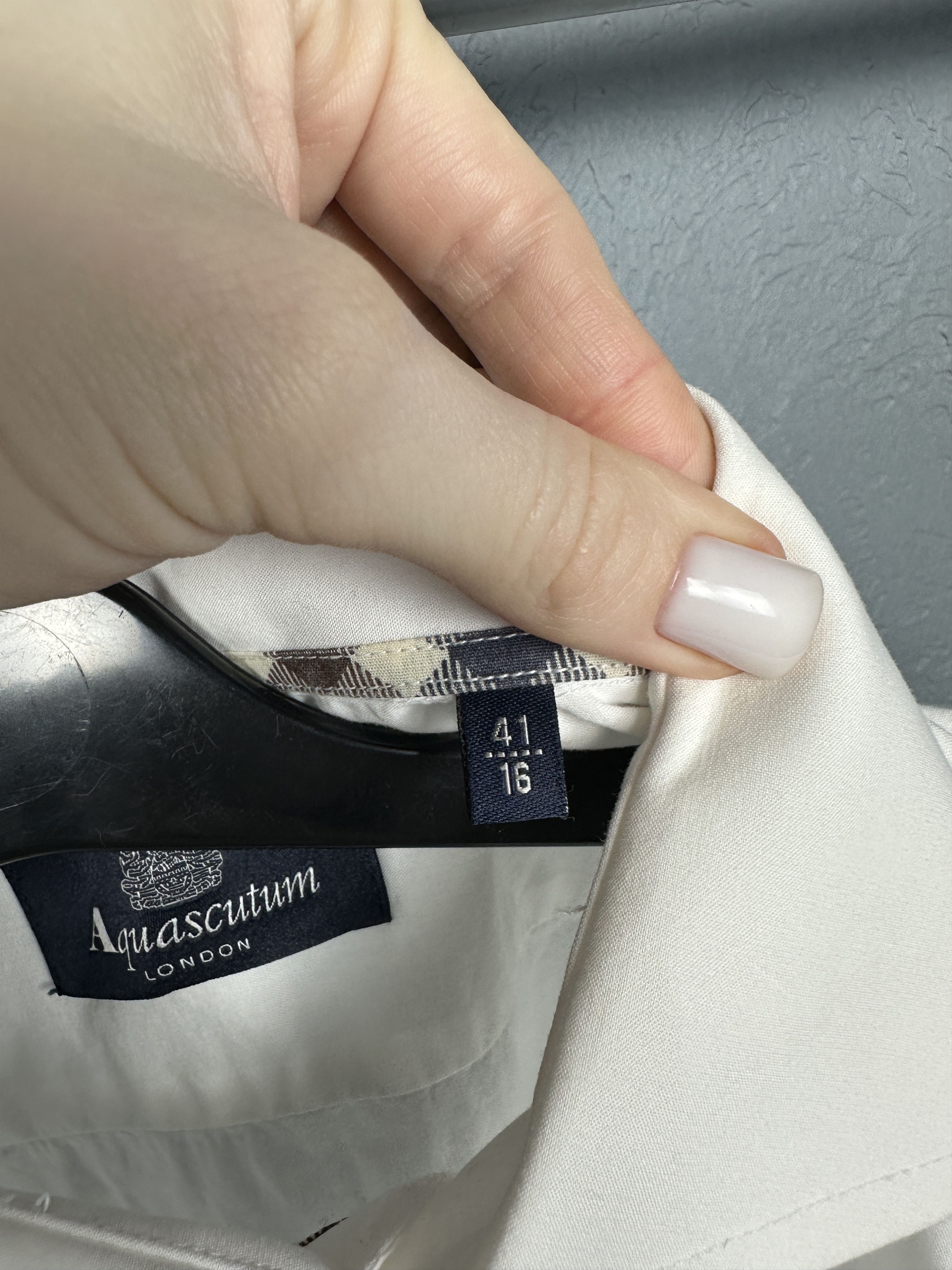 Aquascutum Aquascutum Mens Long Sleeve White Shirt Size US L / EU 52-54 / 3 - 5 Thumbnail