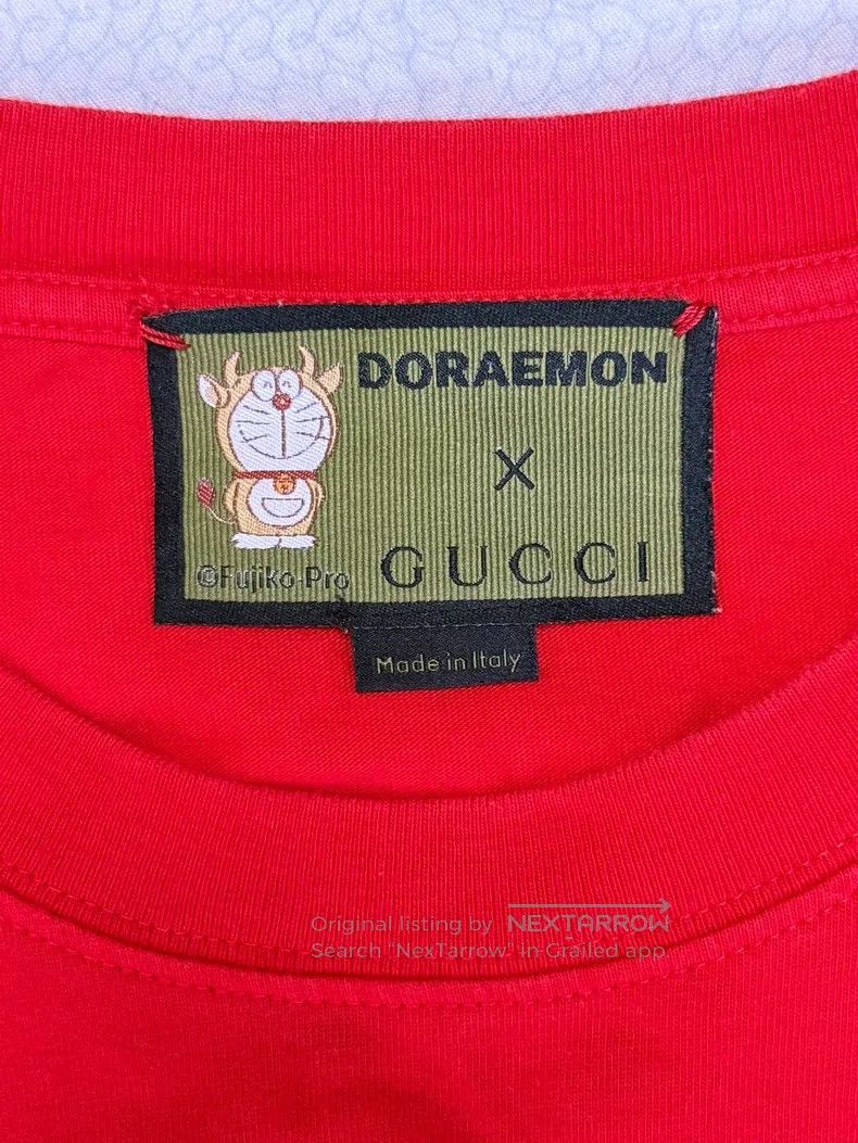Gucci Gucci Doraemon co-branded red short sleeves Size US XS / EU 42 / 0 - 5 Thumbnail
