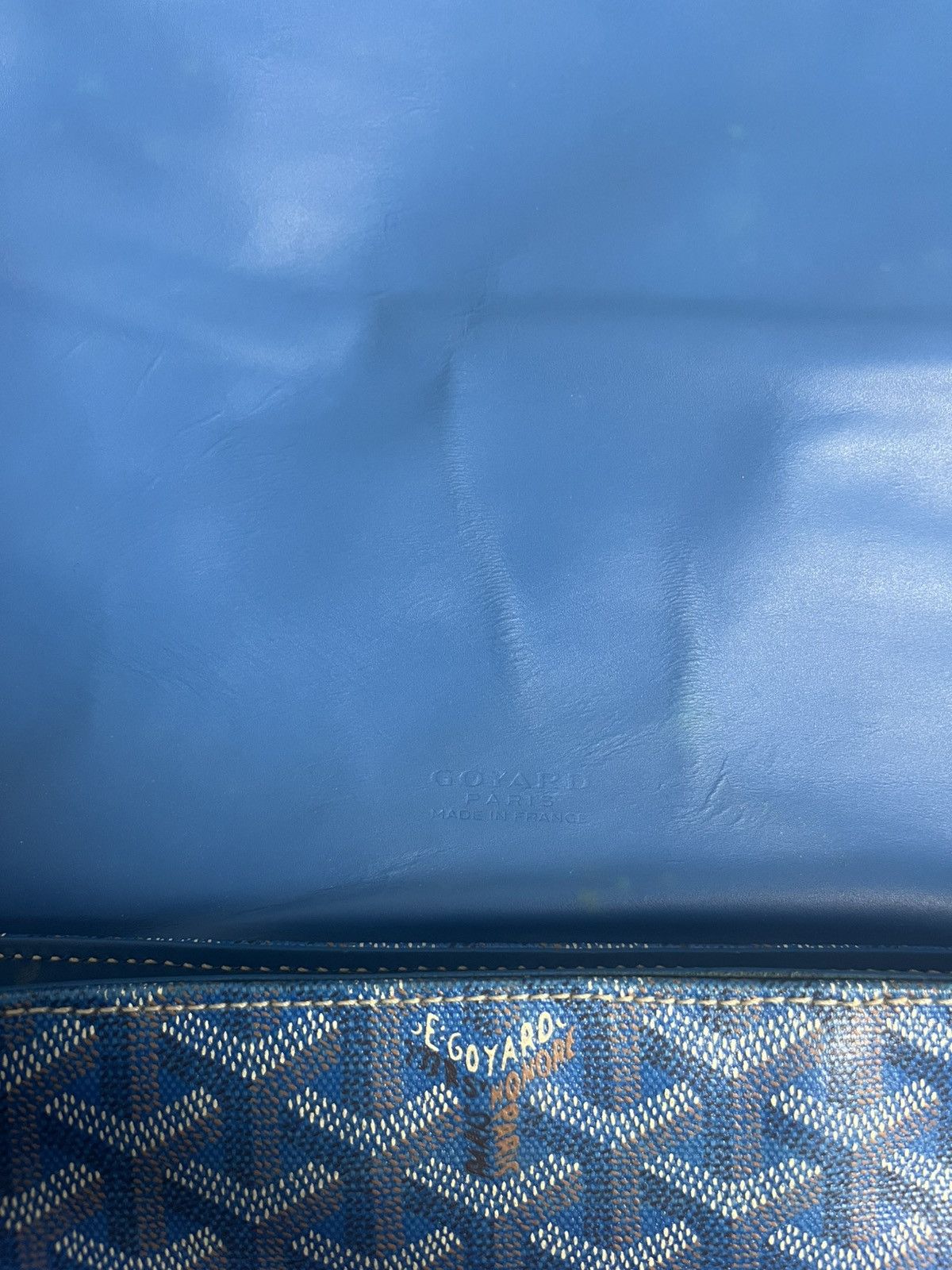 Goyard 2013 Royal Blue Goyard Grand Bleu GM Size ONE SIZE - 5 Thumbnail