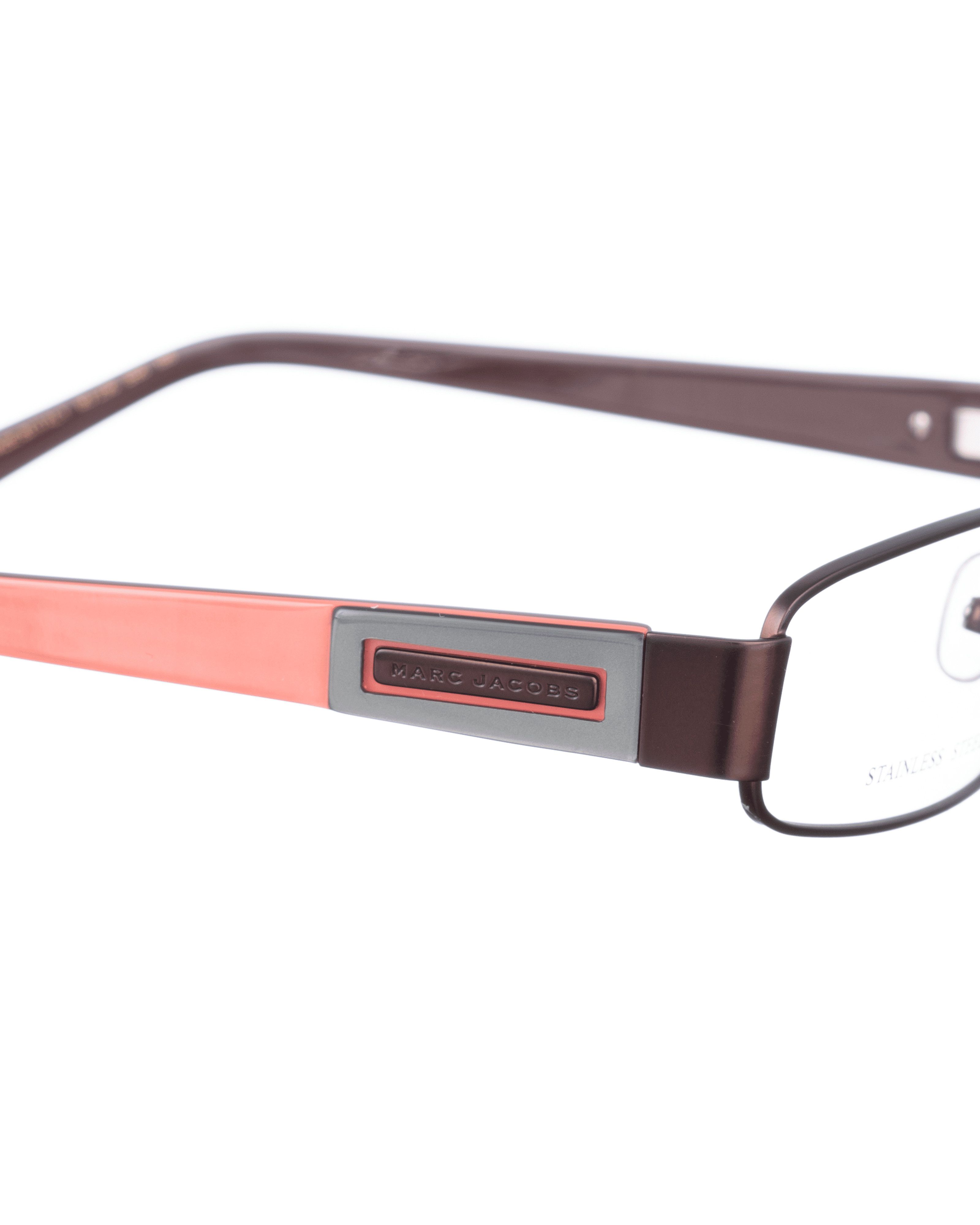 Marc Jacobs Marc Jacobs 00s Brown and Pink Metal Glasses Size ONE SIZE - 3 Thumbnail