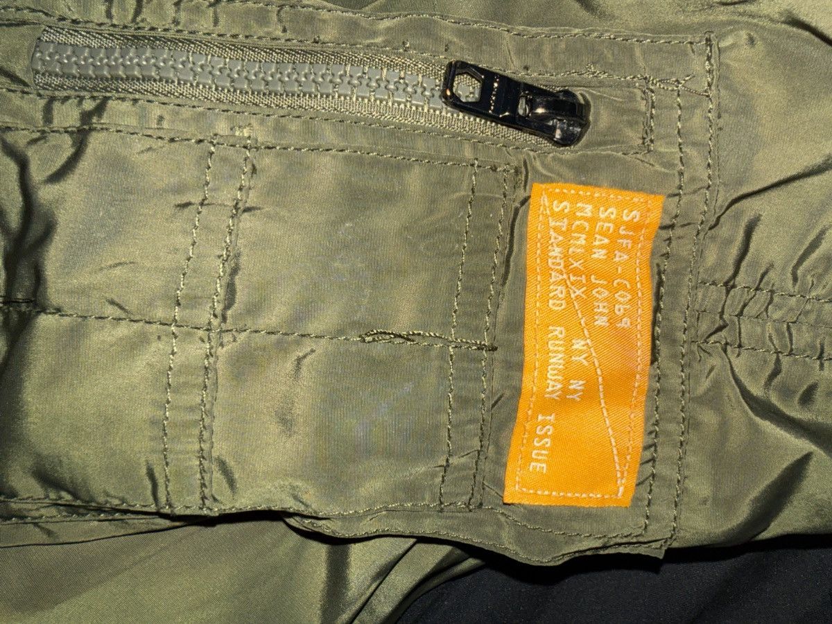 Sean John Sean John Olive Green Bomber parachute Jacket w/BlackStraps Size US XL / EU 56 / 4 - 13 Thumbnail