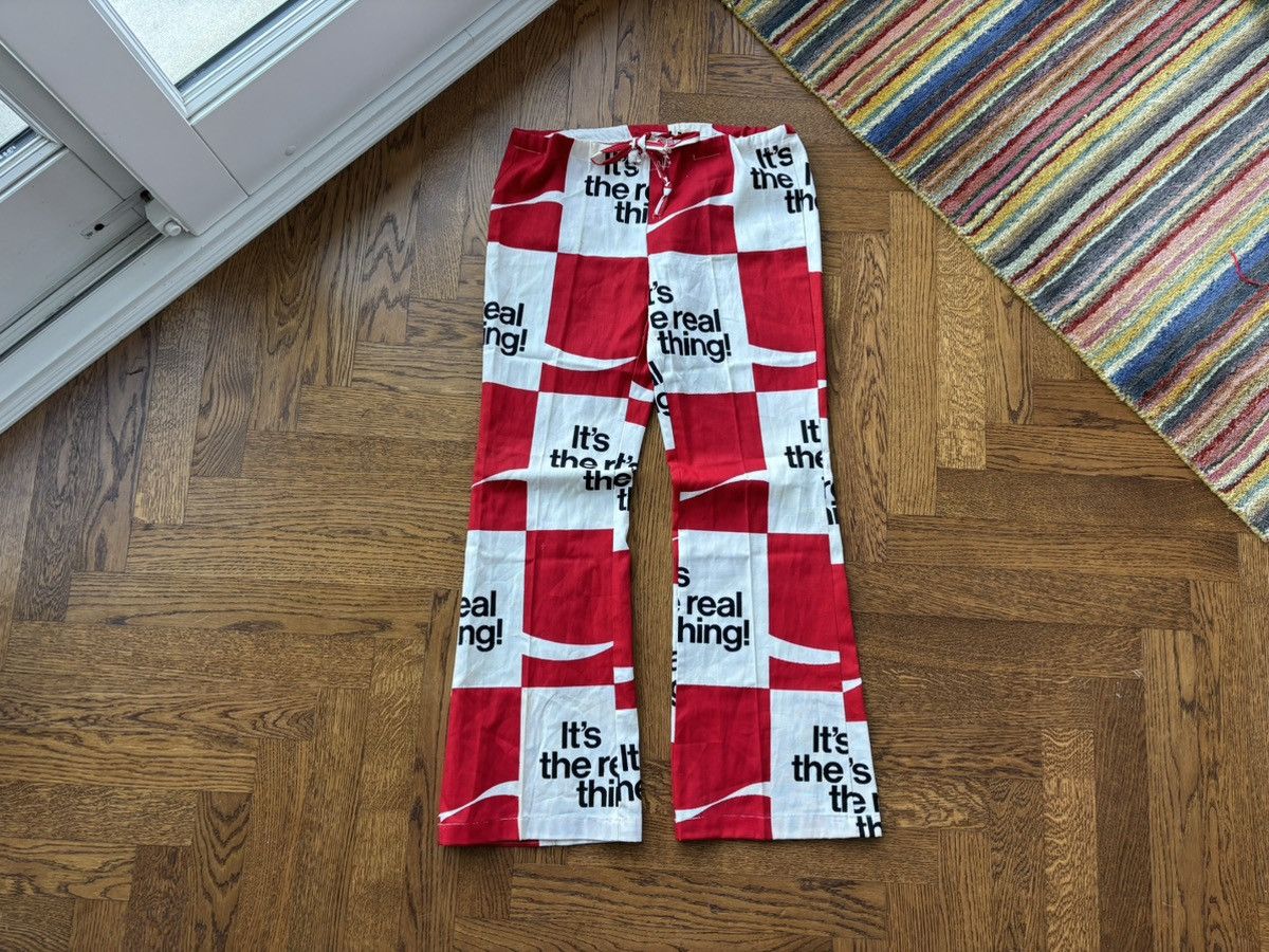 Coca Cola × Vintage 1970s Coca-Cola Trousers True Vintage Checker Plaid Flared Size US 36 / EU 52 - 15 Thumbnail