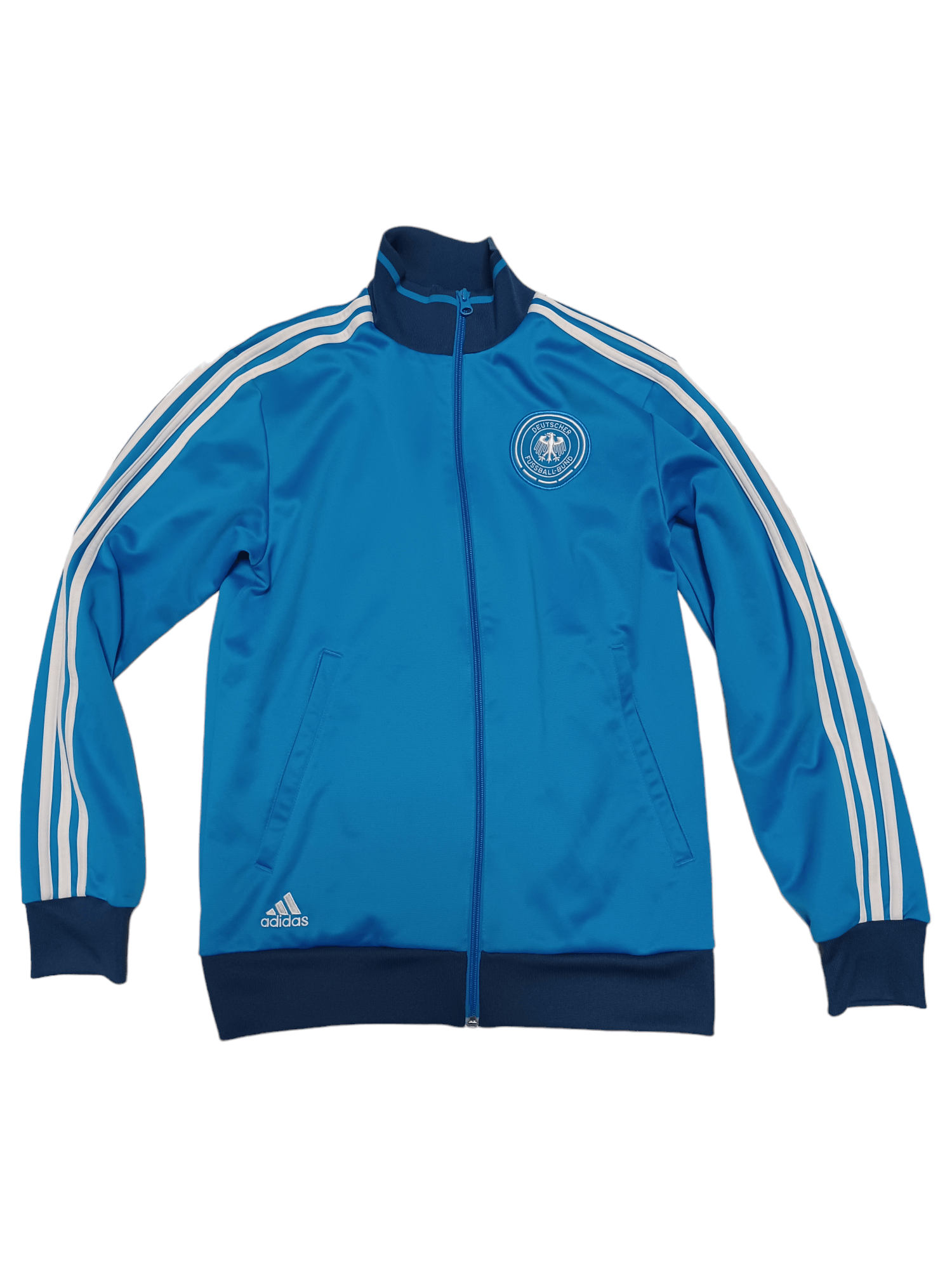 Pre-owned Adidas X Soccer Jersey Germany Deutschland National Team 2014 Tracking Jacket In Sky Blue