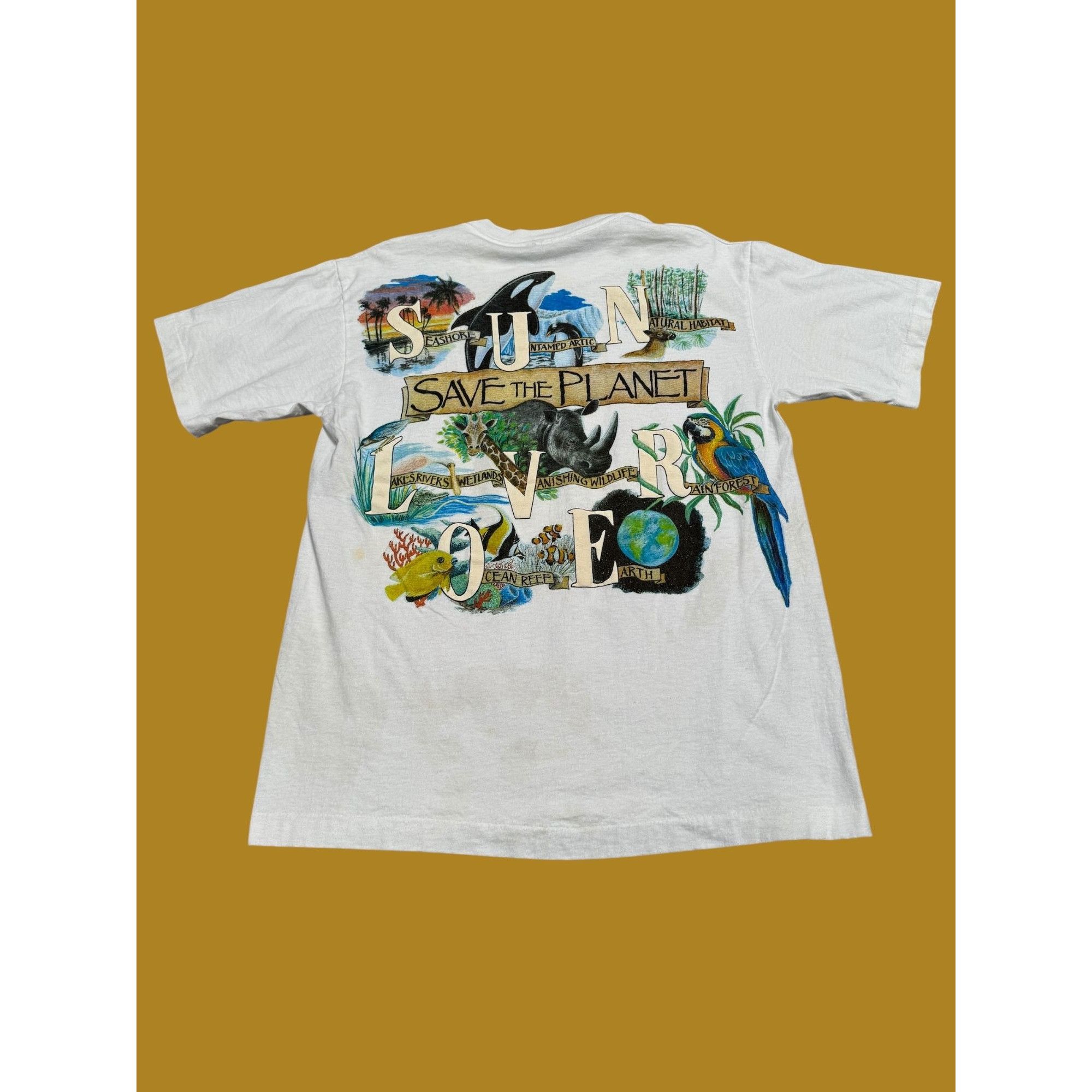 Other 90s Single Stitched "Save the Planet" T-Shirt Size US M / EU 48-50 / 2 - 5 Thumbnail