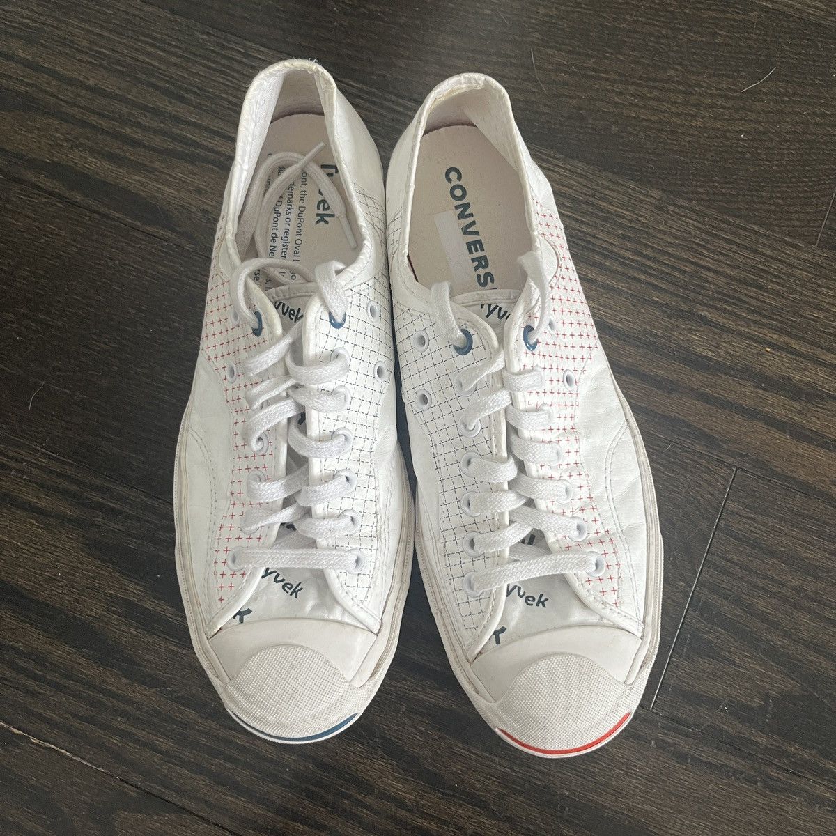 Converse Dupont Jack Purcell DuPont Tyvek x Jack Purcell Rally White Princess Blue Grailed