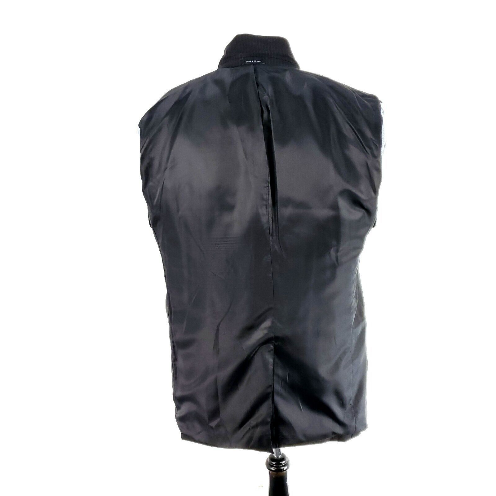 Joseph & Feiss Joseph & Feiss Wool 2 Button 2 Piece Suit 42L Charcoal Gray Size 42L - 11 Thumbnail