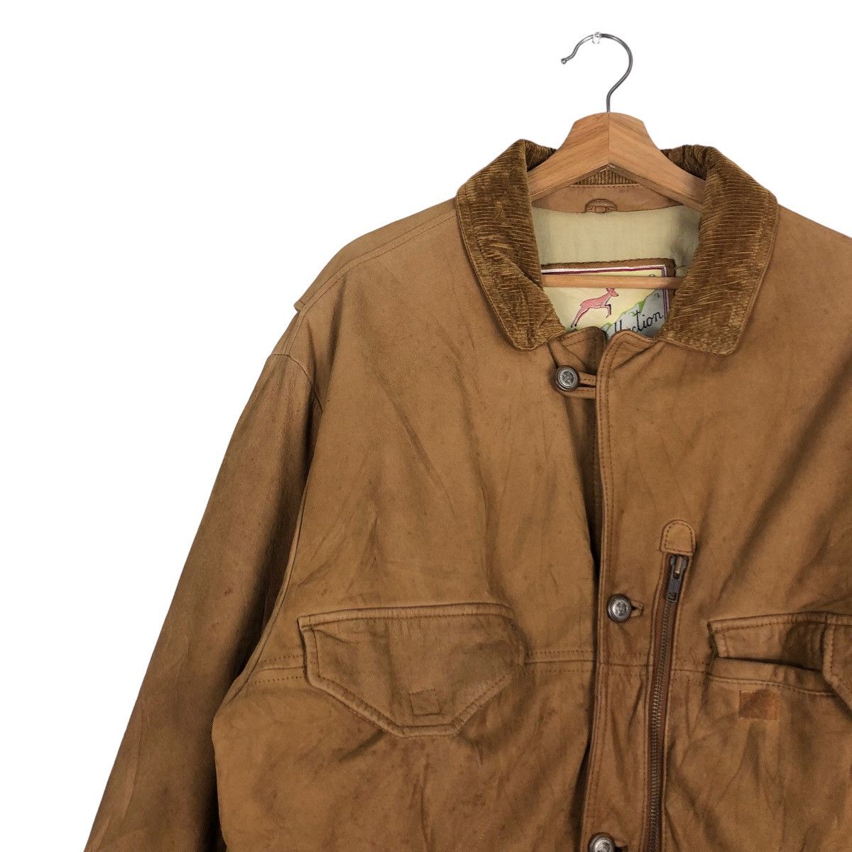 Japanese Brand 🔥Vintage Genuine Leather Jacket Mitsumine Issey Miyake Size US M / EU 48-50 / 2 - 7 Thumbnail