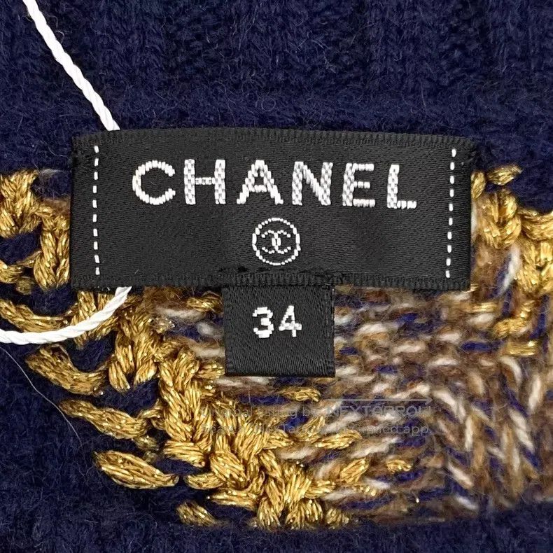 Chanel Chanel Colour-blocked geometric logo pattern inlaid flower Size XXS / US 00 / IT 34 - 6 Thumbnail