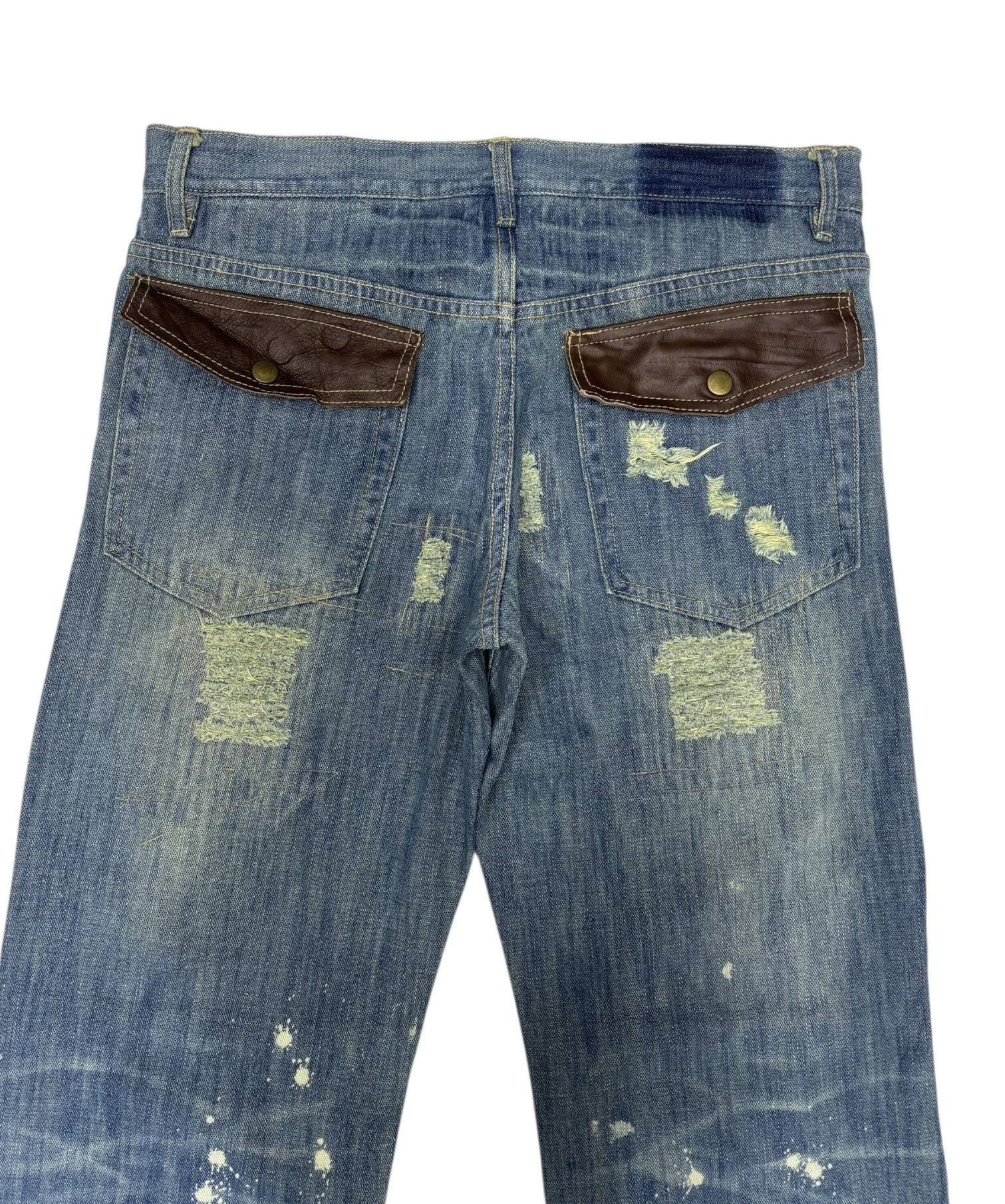Hysteric Glamour GUMU JAPAN CLASSIC RARE DISTRESS DENIM JEAN Size US 33 - 5 Thumbnail