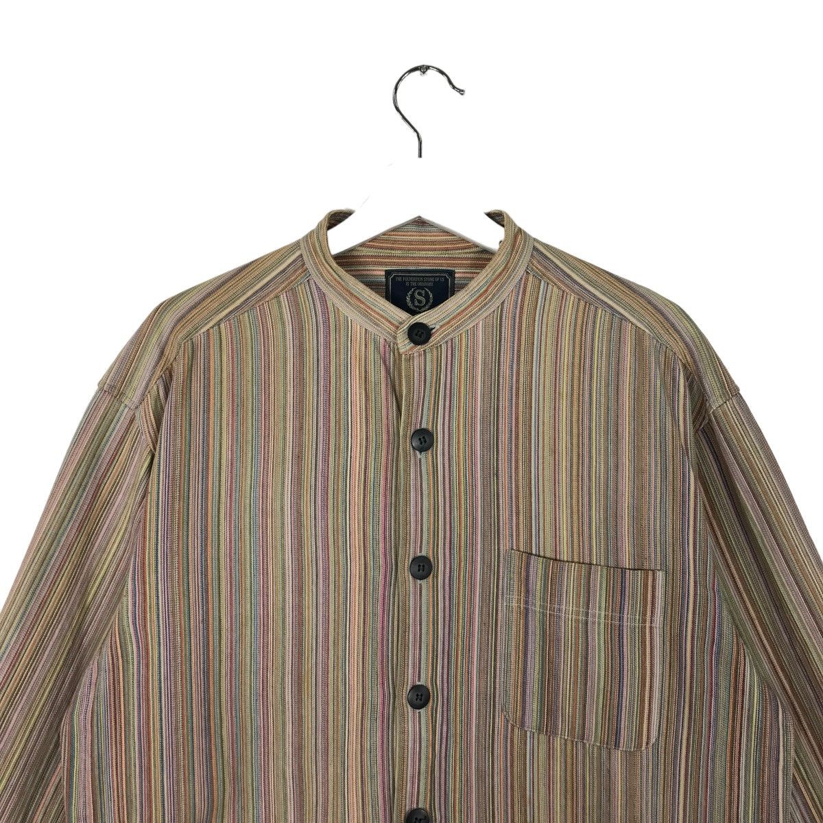 Japanese Brand 💥 SCHIATTI CANDY STRIPE RAINBOWN CHORE JACKET Size US M / EU 48-50 / 2 - 4 Thumbnail