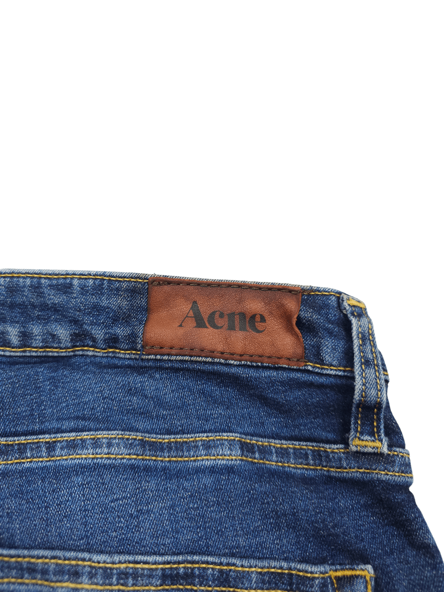 Acne Studios × Vintage 💎 Size 31/32 Flex Fresh Skinny Slim Blue Washed Denim Jeans Size 31" - 7 Thumbnail