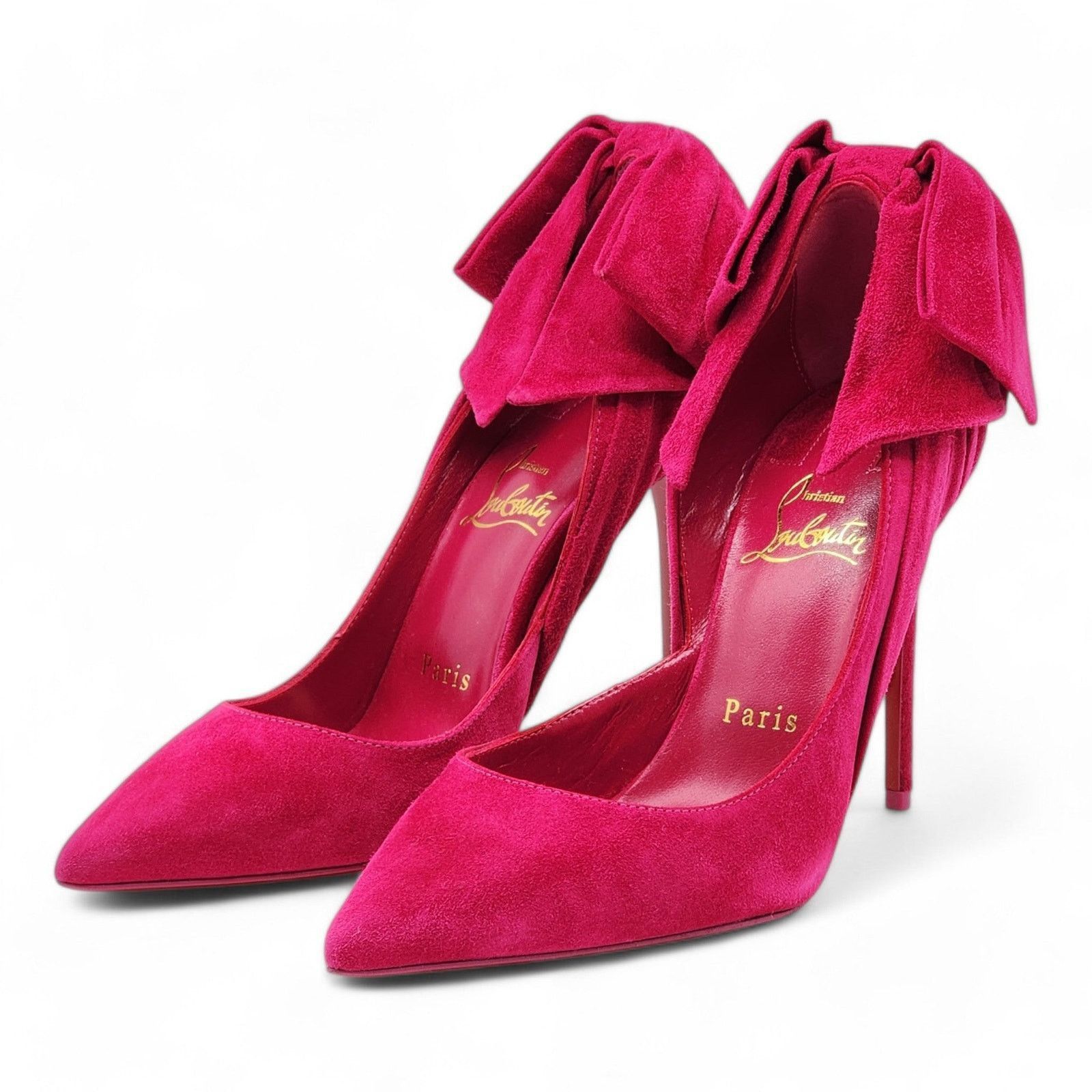 Christian Louboutin Rabakate Pumps 100mm - Suede - Pink - 36 5.5US $995 Size US 6 / IT 36 - 1 Thumbnail