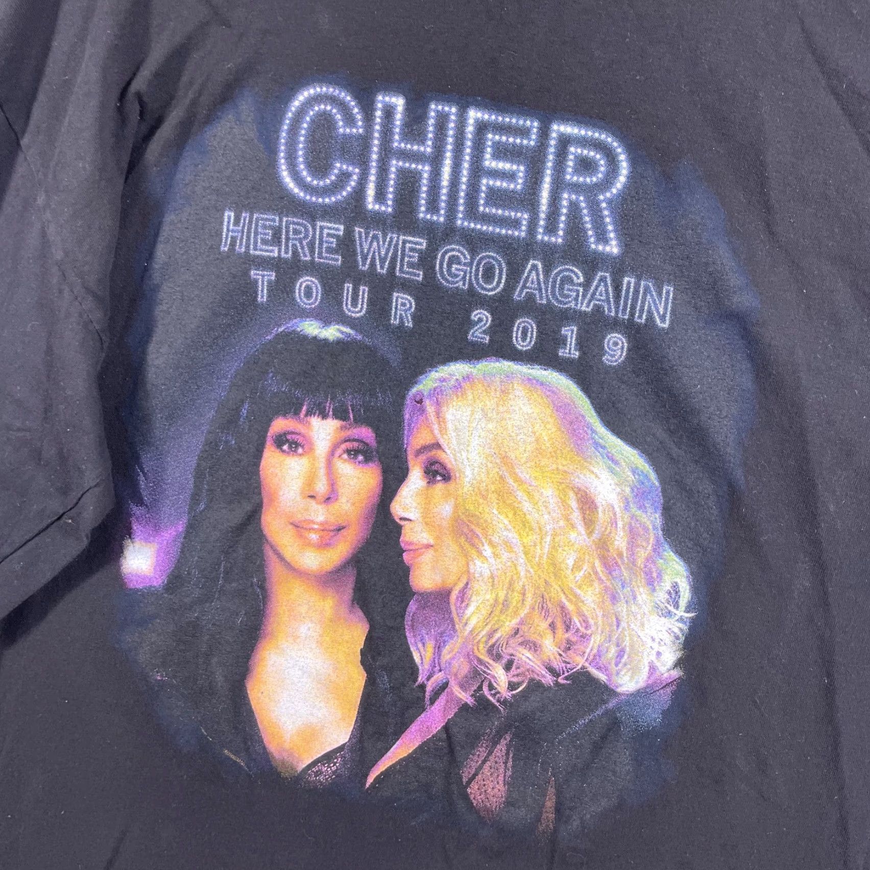 Doublet Cher “Here We Go Again Tour” T-Shirt Adult XL Double Sided Concert 2019 Black Size US XL / EU 56 / 4 - 5 Thumbnail