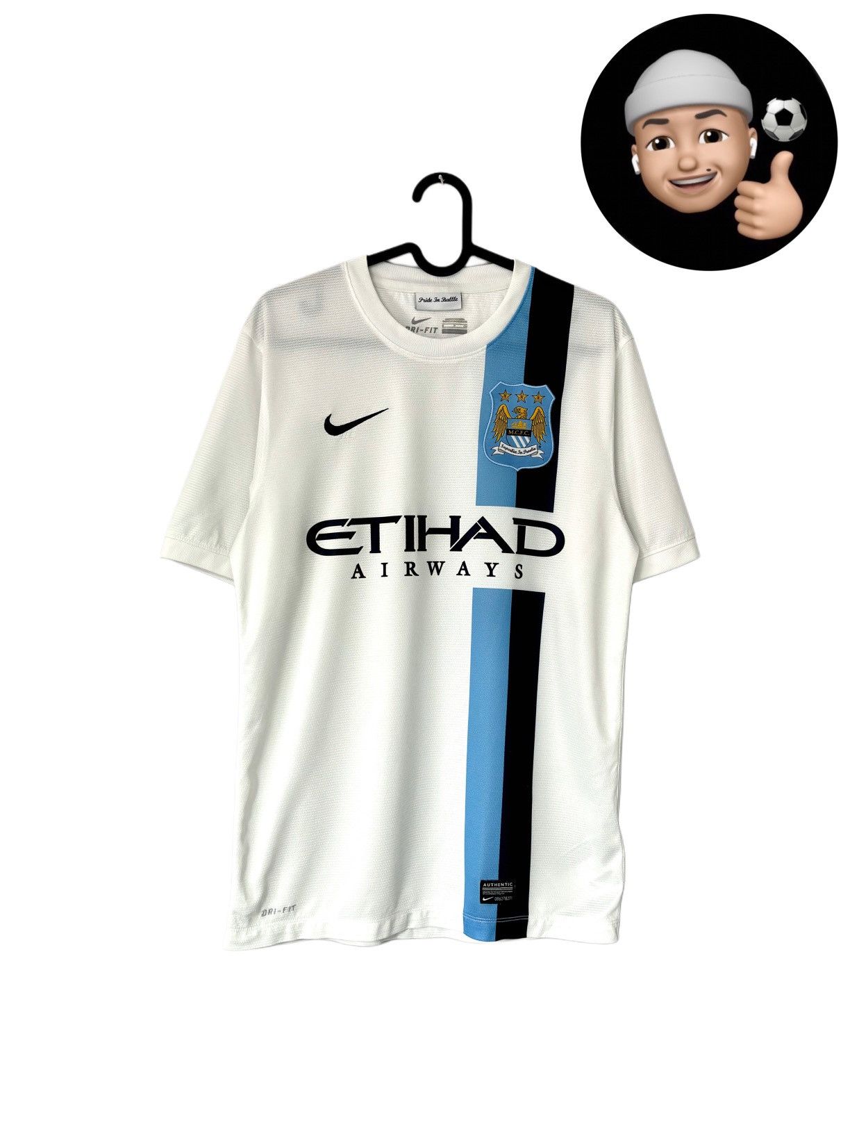 Nike 2013 2014 Manchester City Nike Third Kit Soccer Jersey Shirt Size US S / EU 44-46 / 1 - 1 Thumbnail